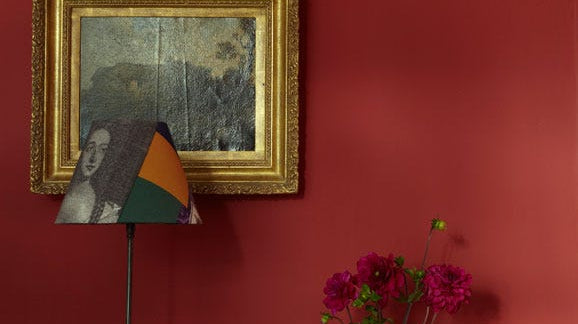 Room painted in Farrow & Ball Incarnadine