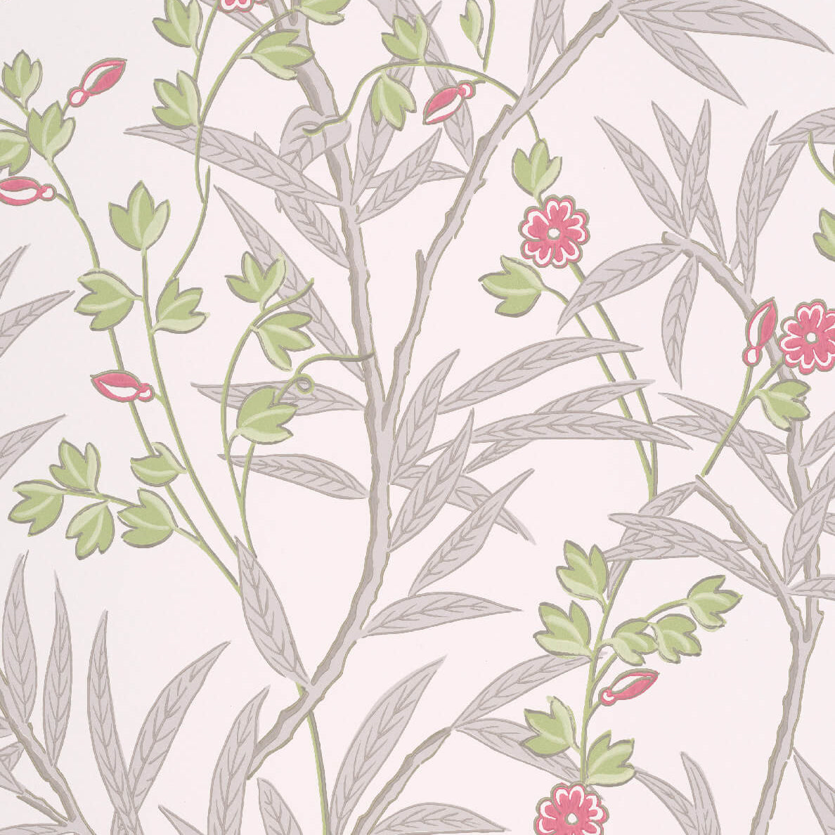 Bamboo Floral - Leather by Little Greene - luxury wallpaper