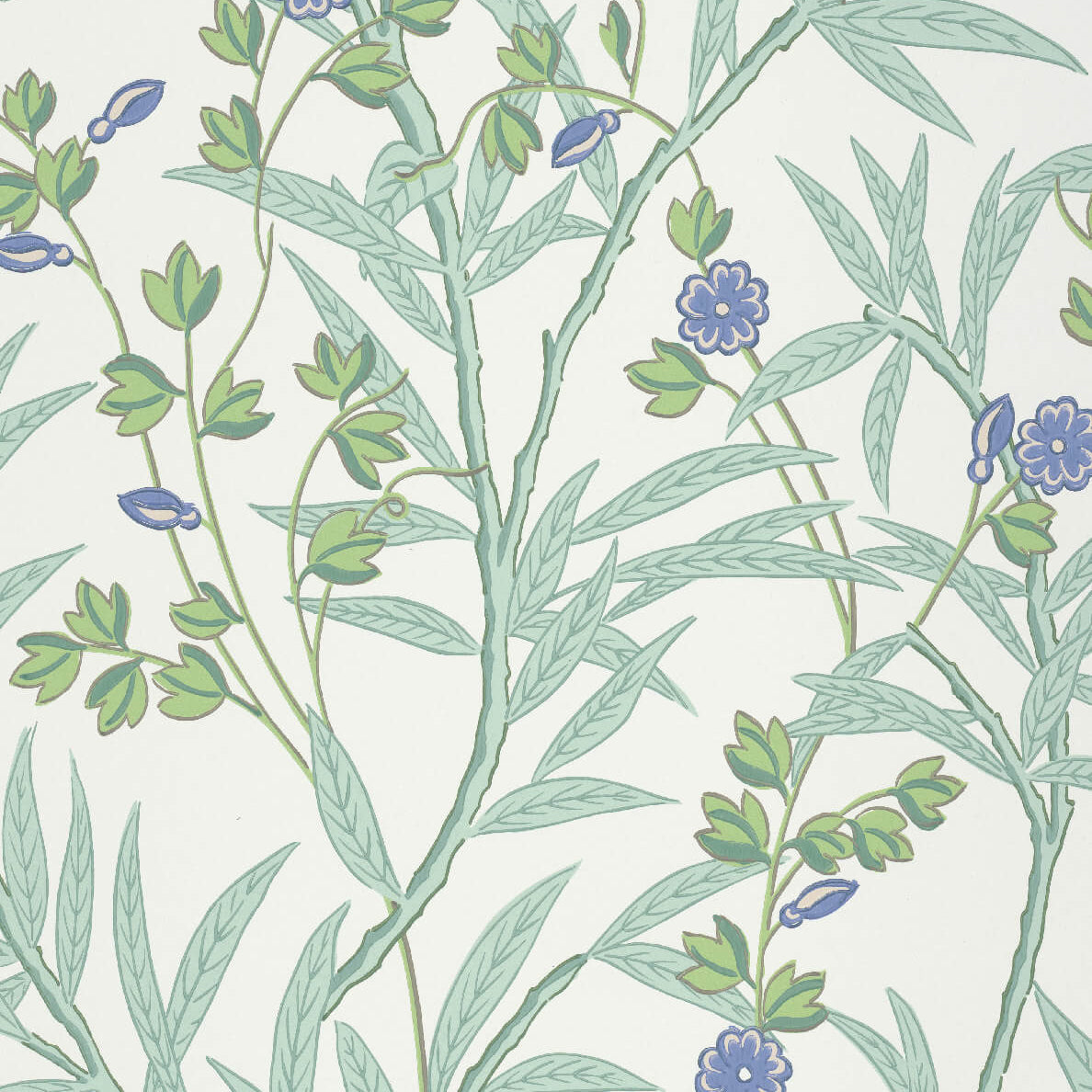 Bamboo Floral - Mambo by Little Greene - luxury wallpaper