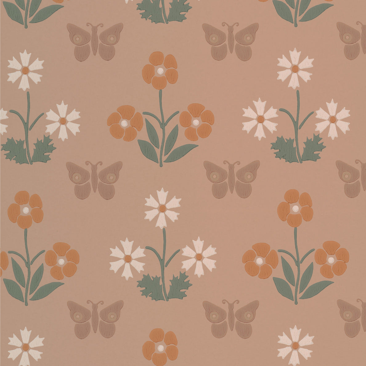 Burges Butterfly - Masquerade by Little Greene - luxury wallpaper