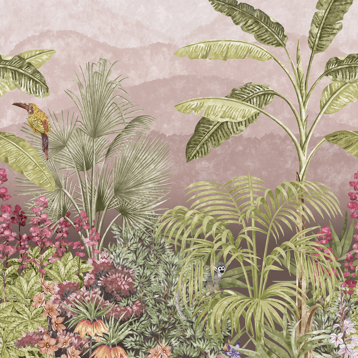 Capricorn - Blush by Little Greene - luxury wallpaper