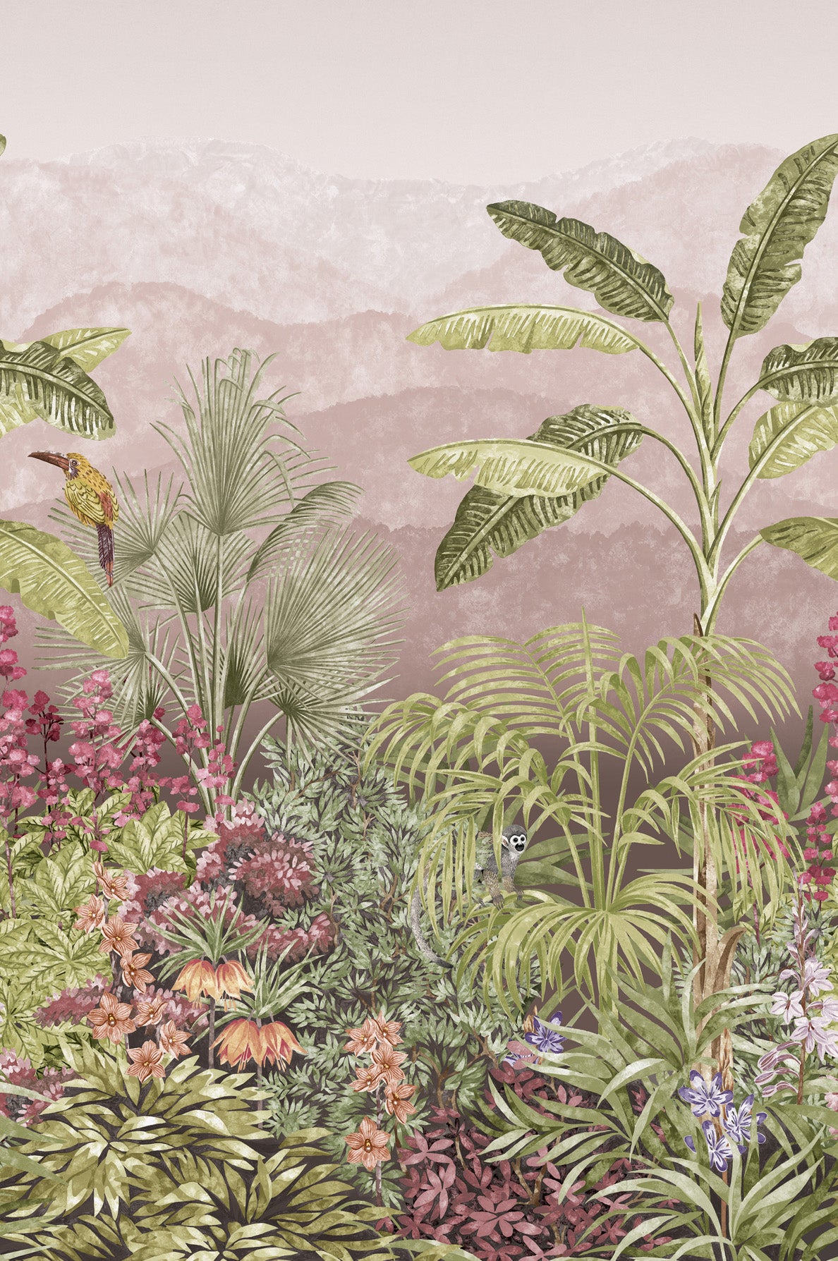 Capricorn - Blush by Little Greene - luxury wallpaper