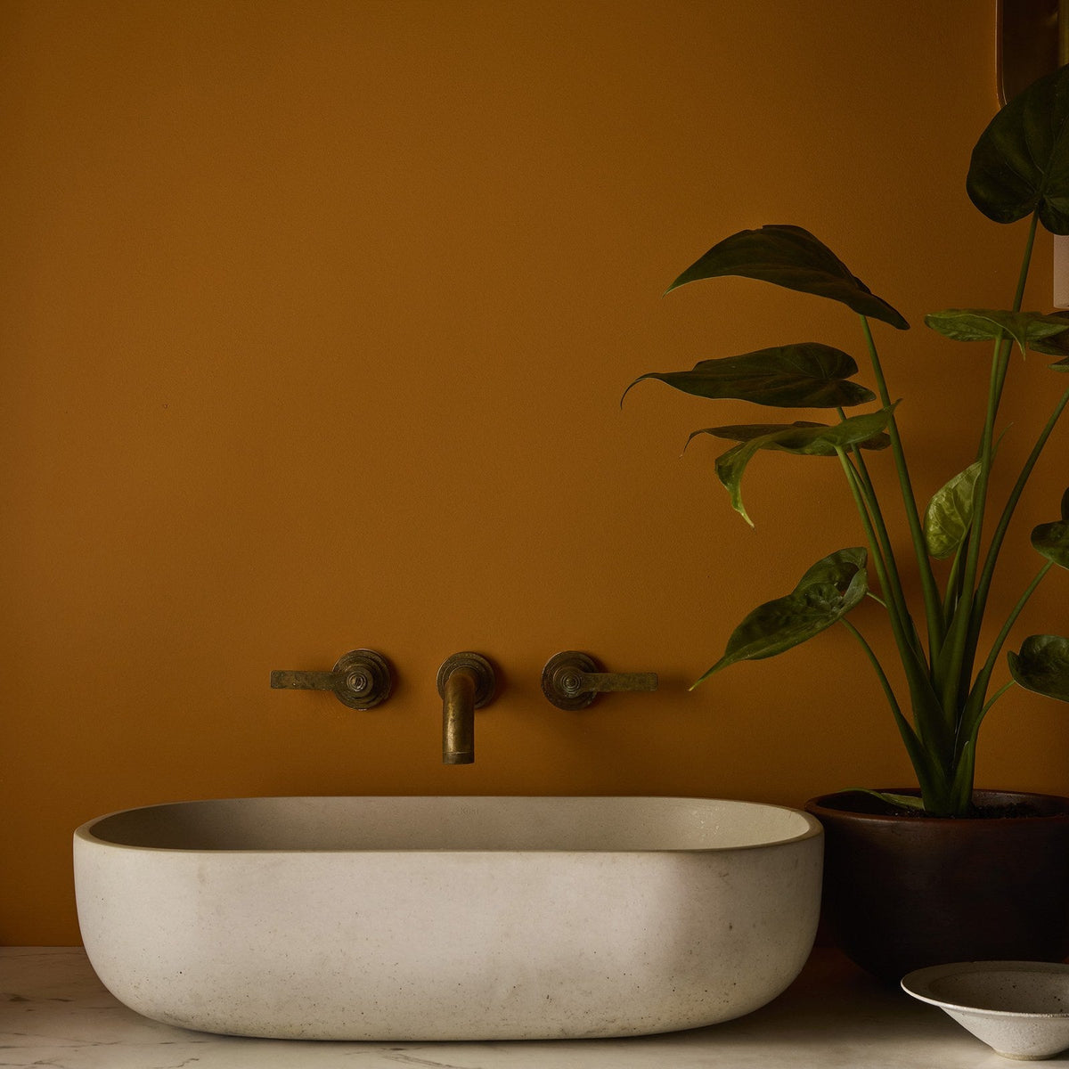 Ashes of Marigold (350) by Little Greene - room setting