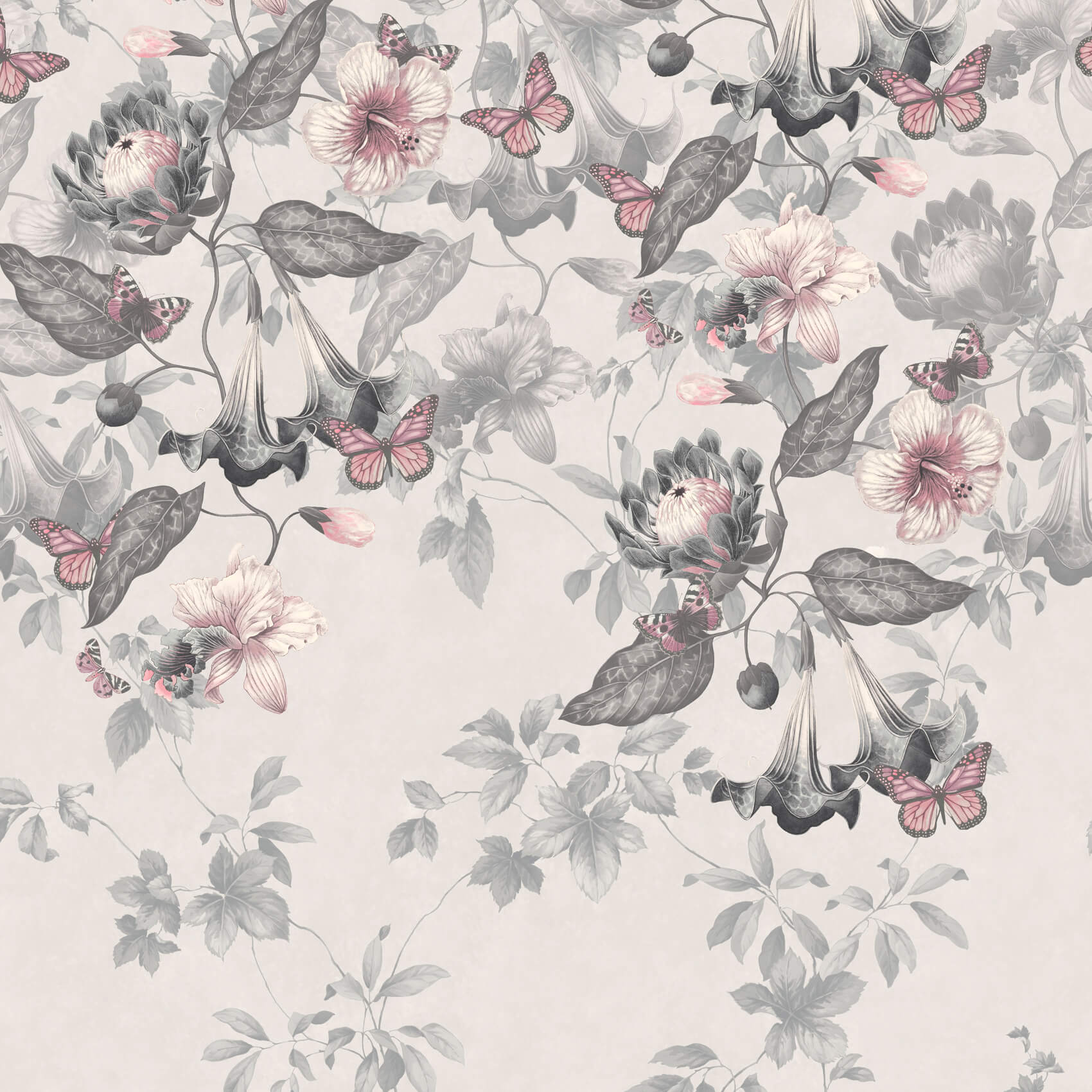 Asterid - Nightshade by Little Greene - luxury wallpaper