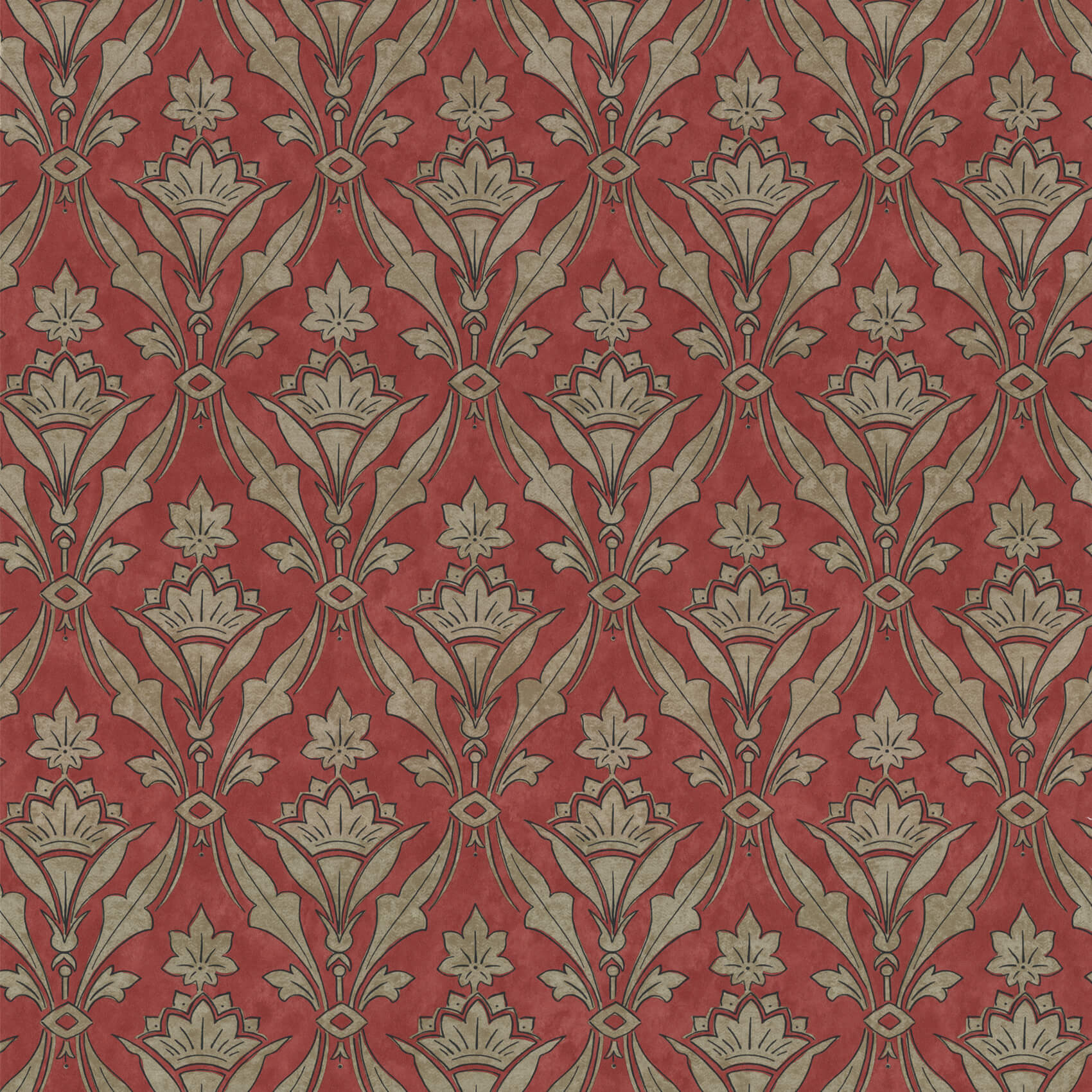 Borough High St. - Beet by Little Greene - luxury wallpaper
