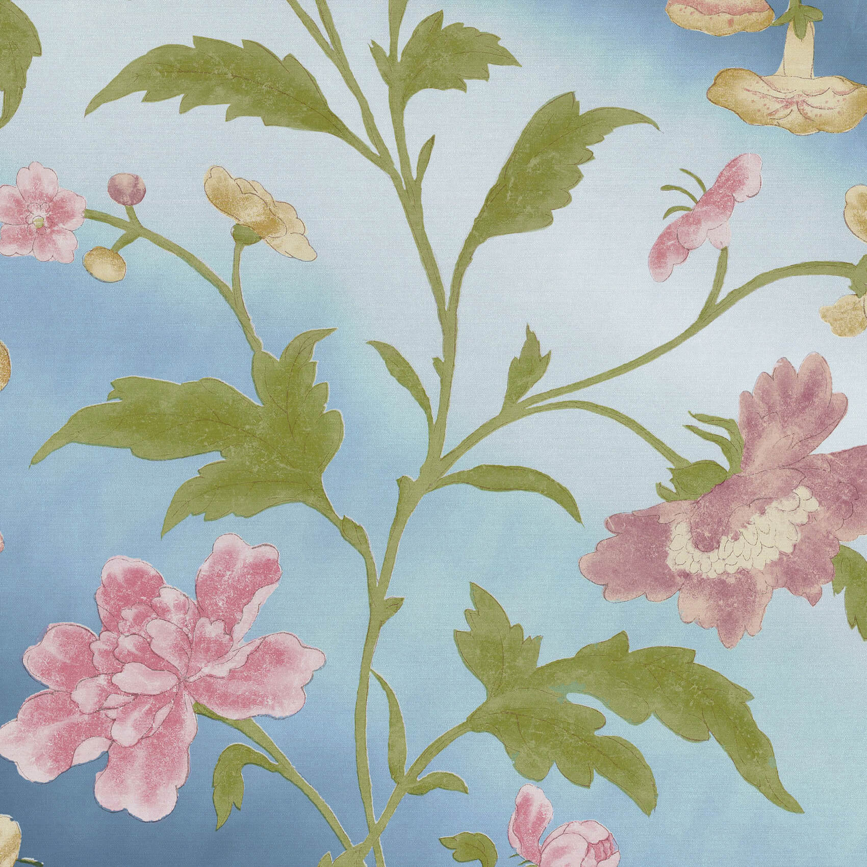 China Rose - Blue Lustre by Little Greene - luxury wallpaper