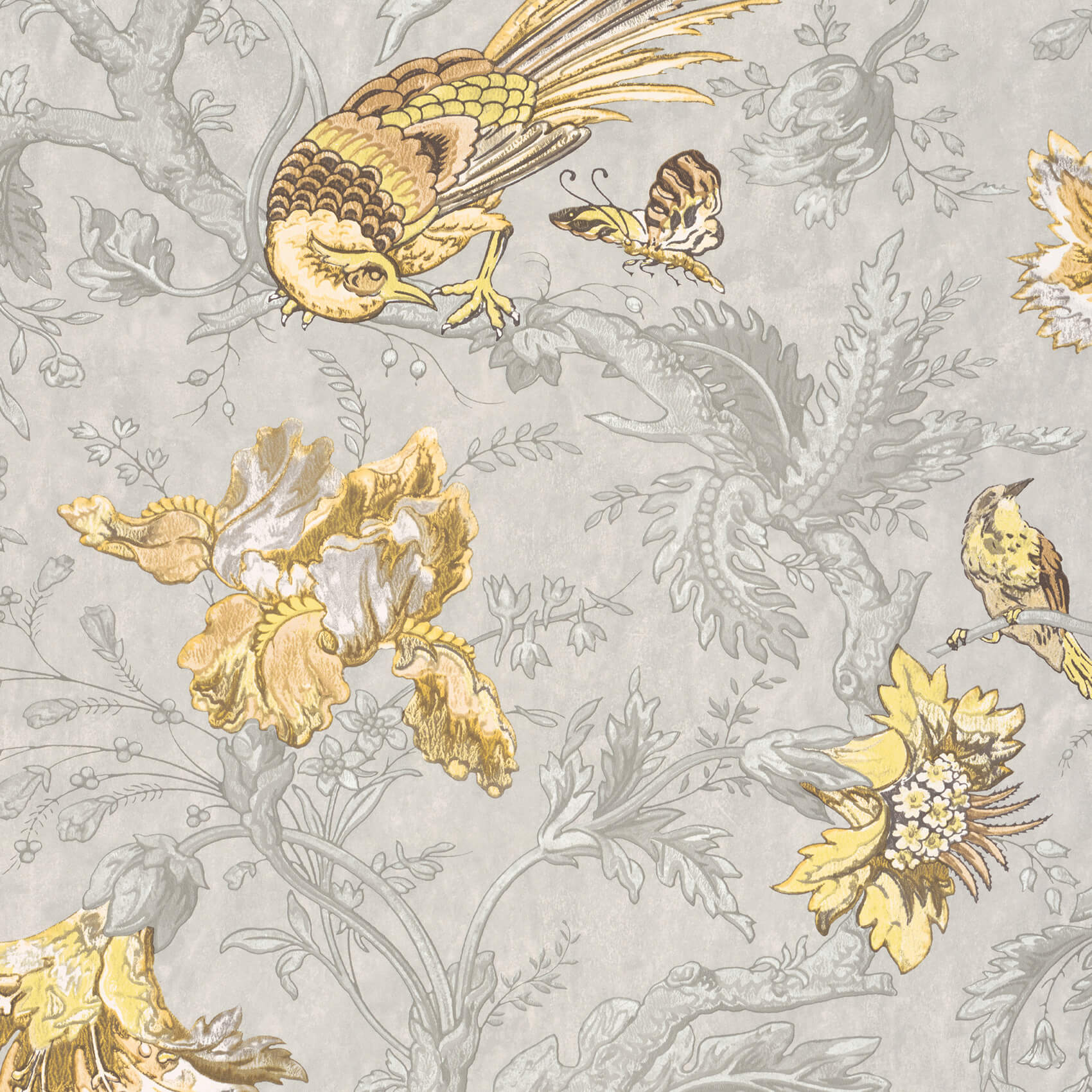 Crowe Hall Lane - Gilt by Little Greene - luxury wallpaper