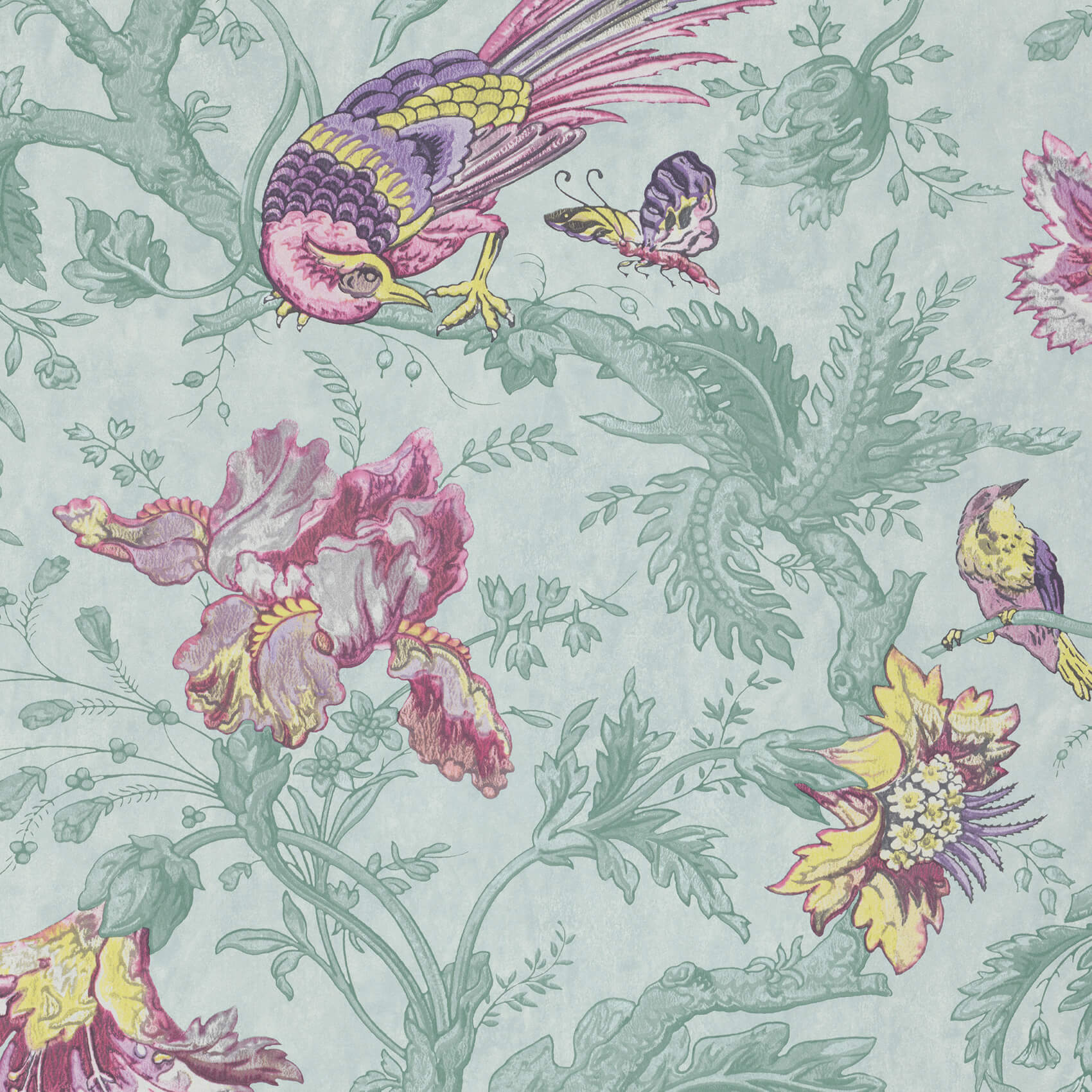 Crowe Hall Lane - Punch by Little Greene - luxury wallpaper