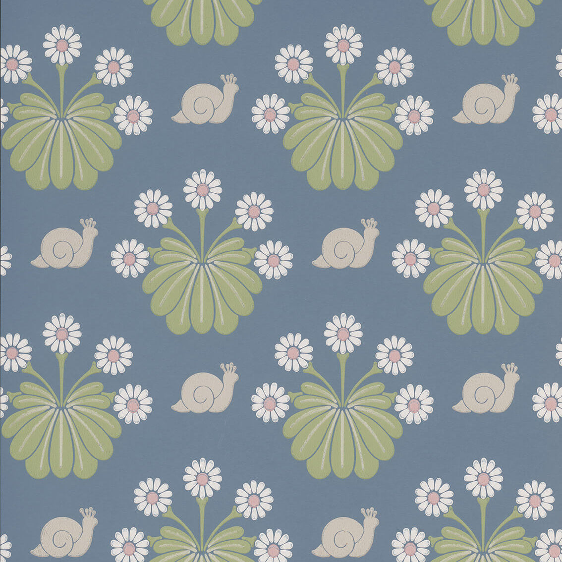 Burges Snail - Juniper by Little Greene - luxury wallpaper