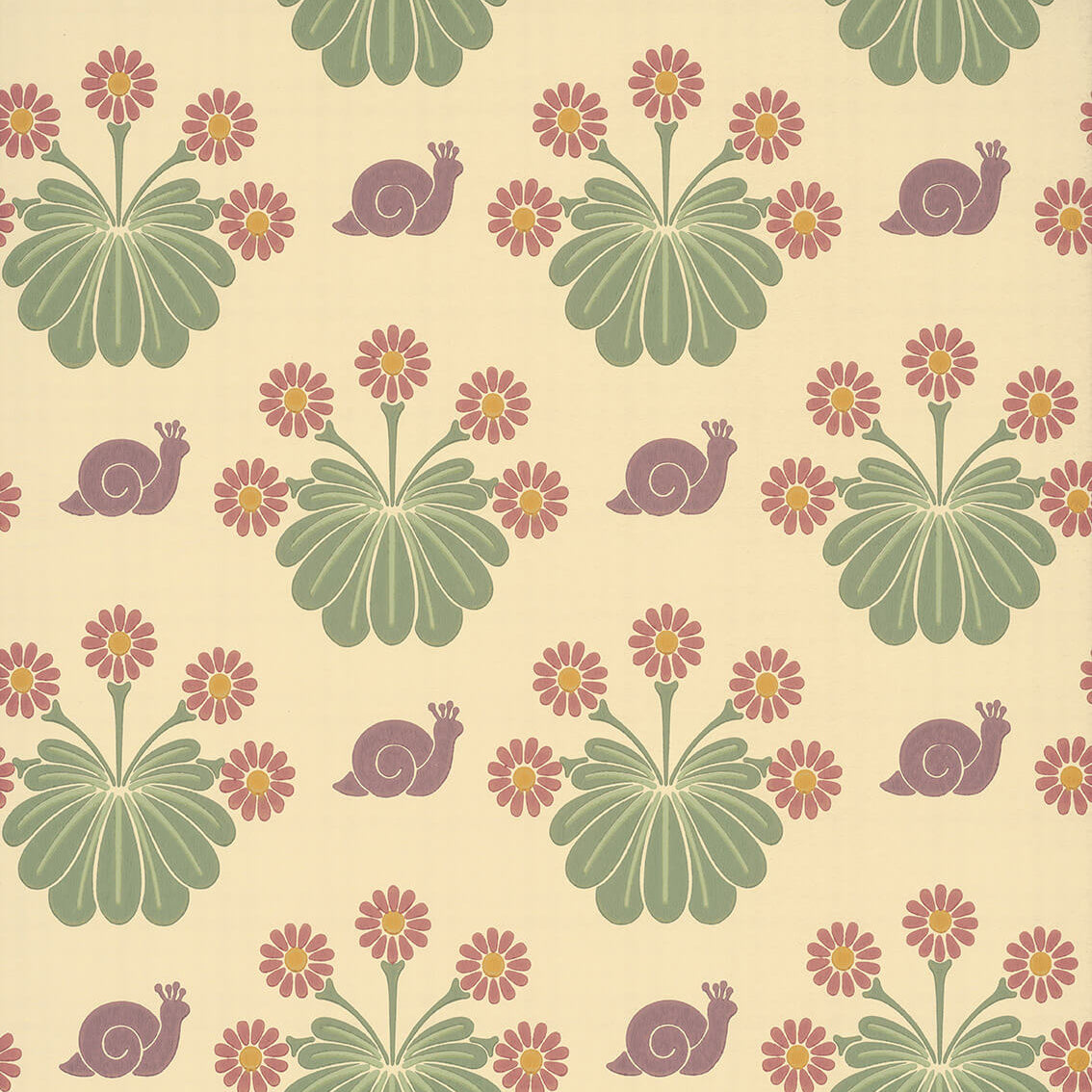 Burges Snail - Travertine by Little Greene - luxury wallpaper