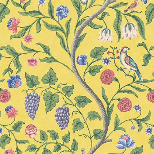 Mandalay - Pollen by Little Greene - luxury wallpaper