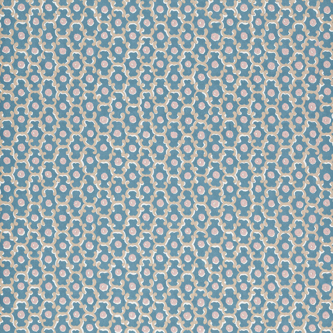 Moy - Blue by Little Greene - luxury wallpaper
