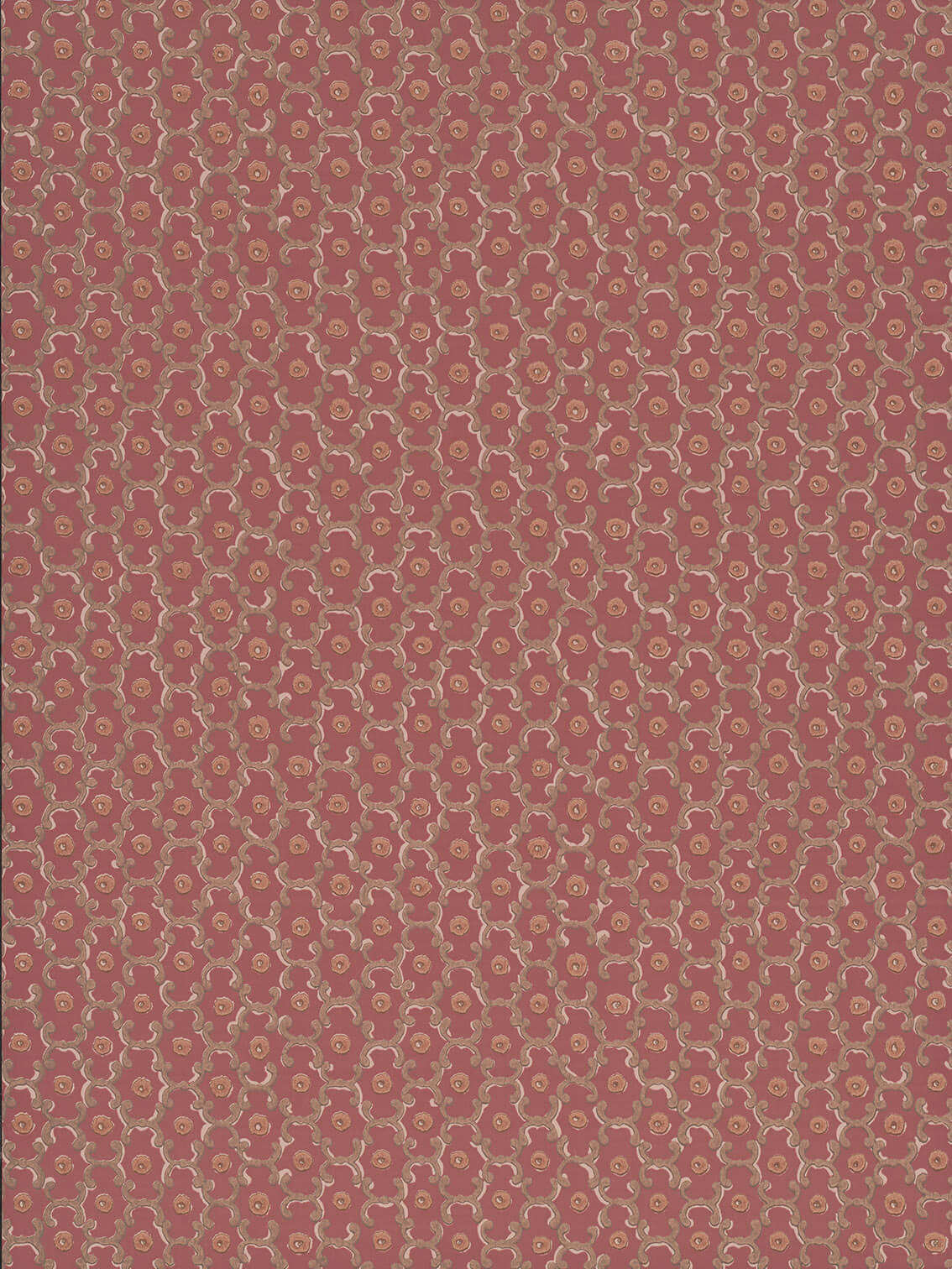 Moy - Red Ochre by Little Greene - luxury wallpaper