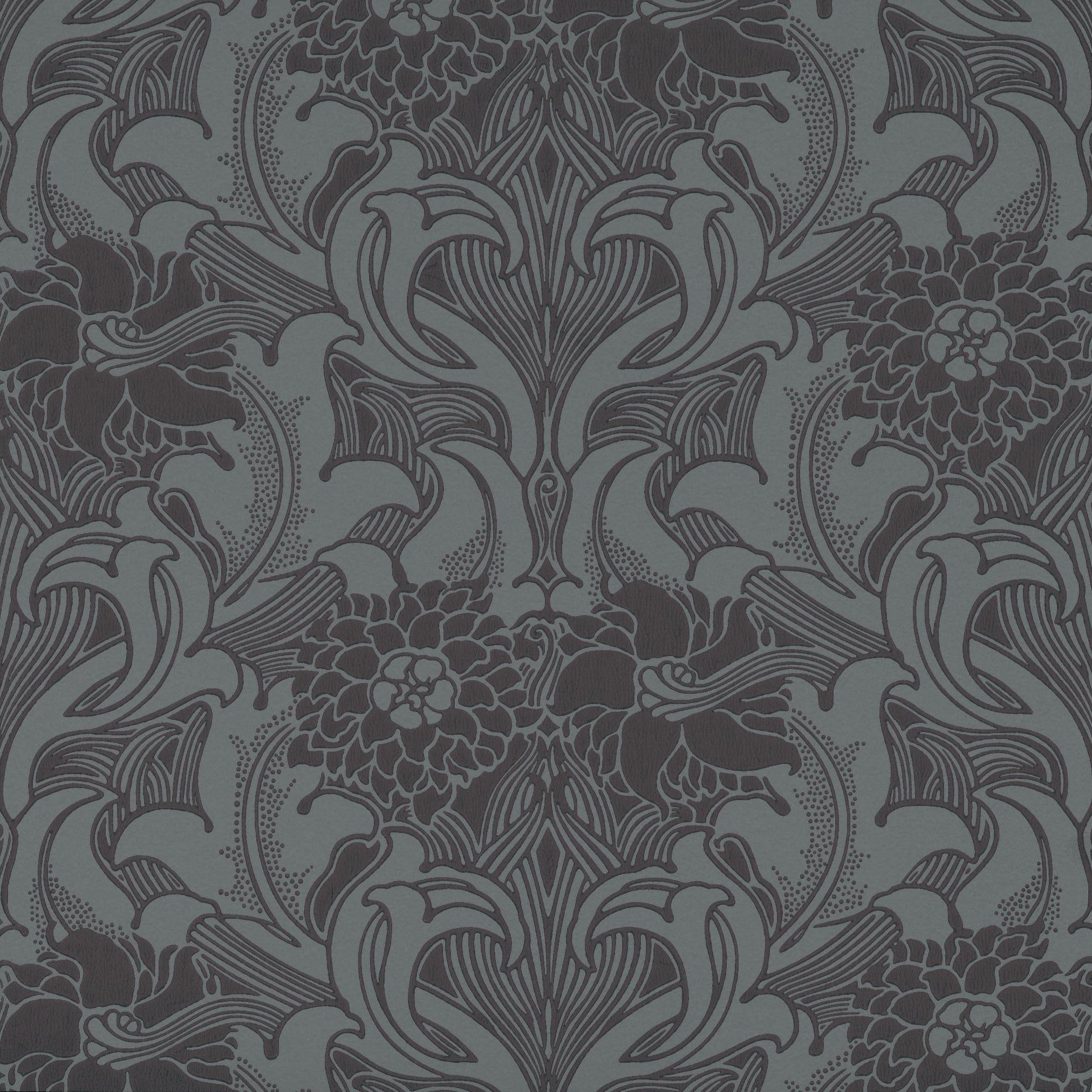 Dahlia Scroll - Etruria by Little Greene - luxury wallpaper