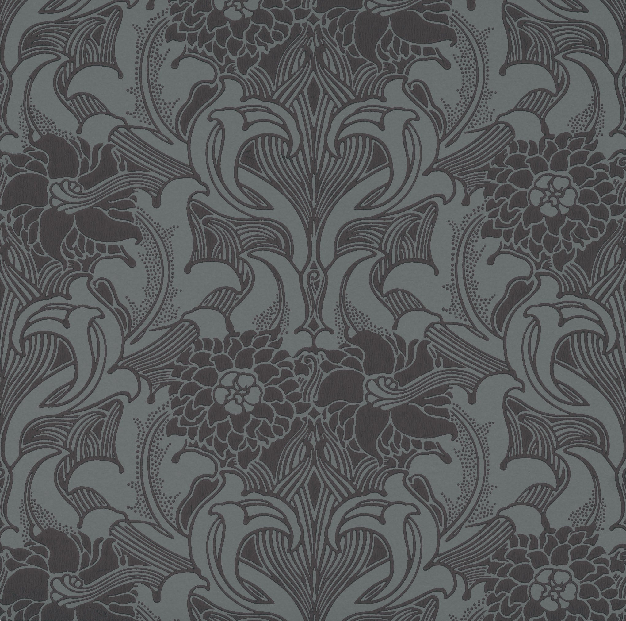 Dahlia Scroll - Etruria by Little Greene - luxury wallpaper