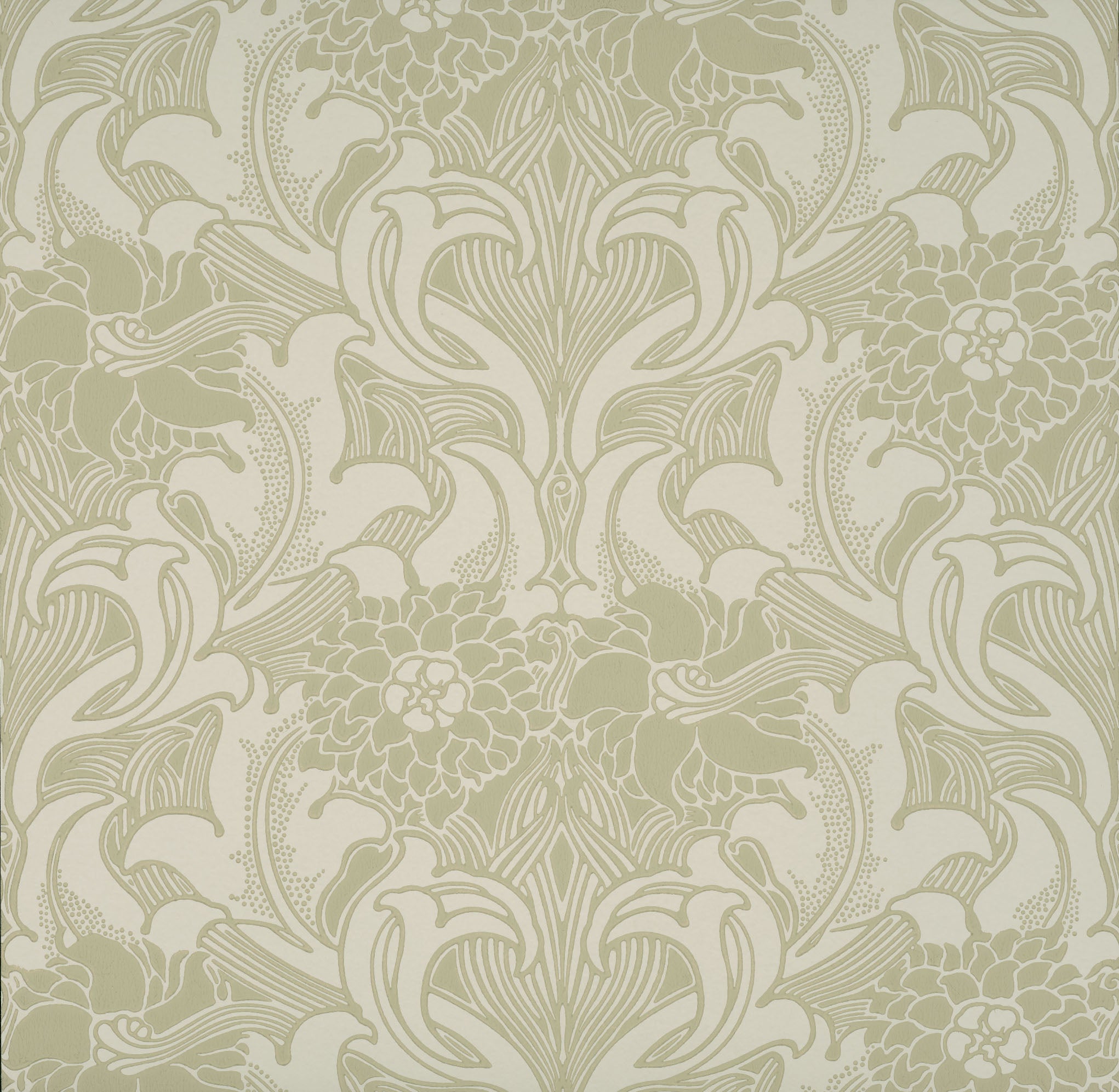 Dahlia Scroll - Mirror by Little Greene - luxury wallpaper