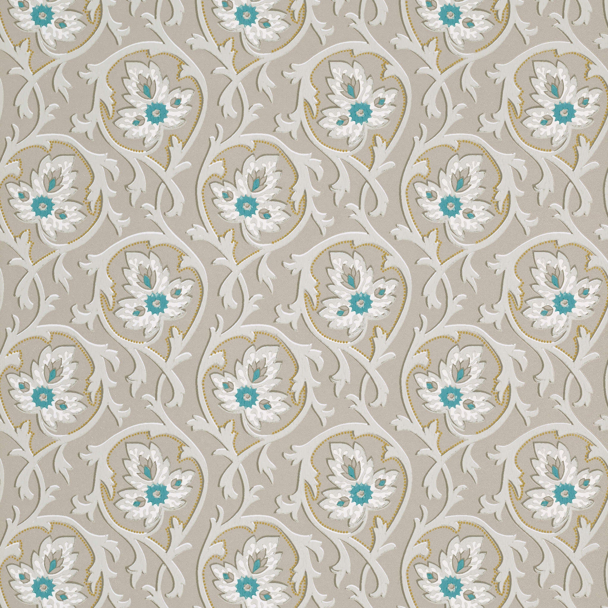 Hoja - Cool Arbour by Little Greene - luxury wallpaper