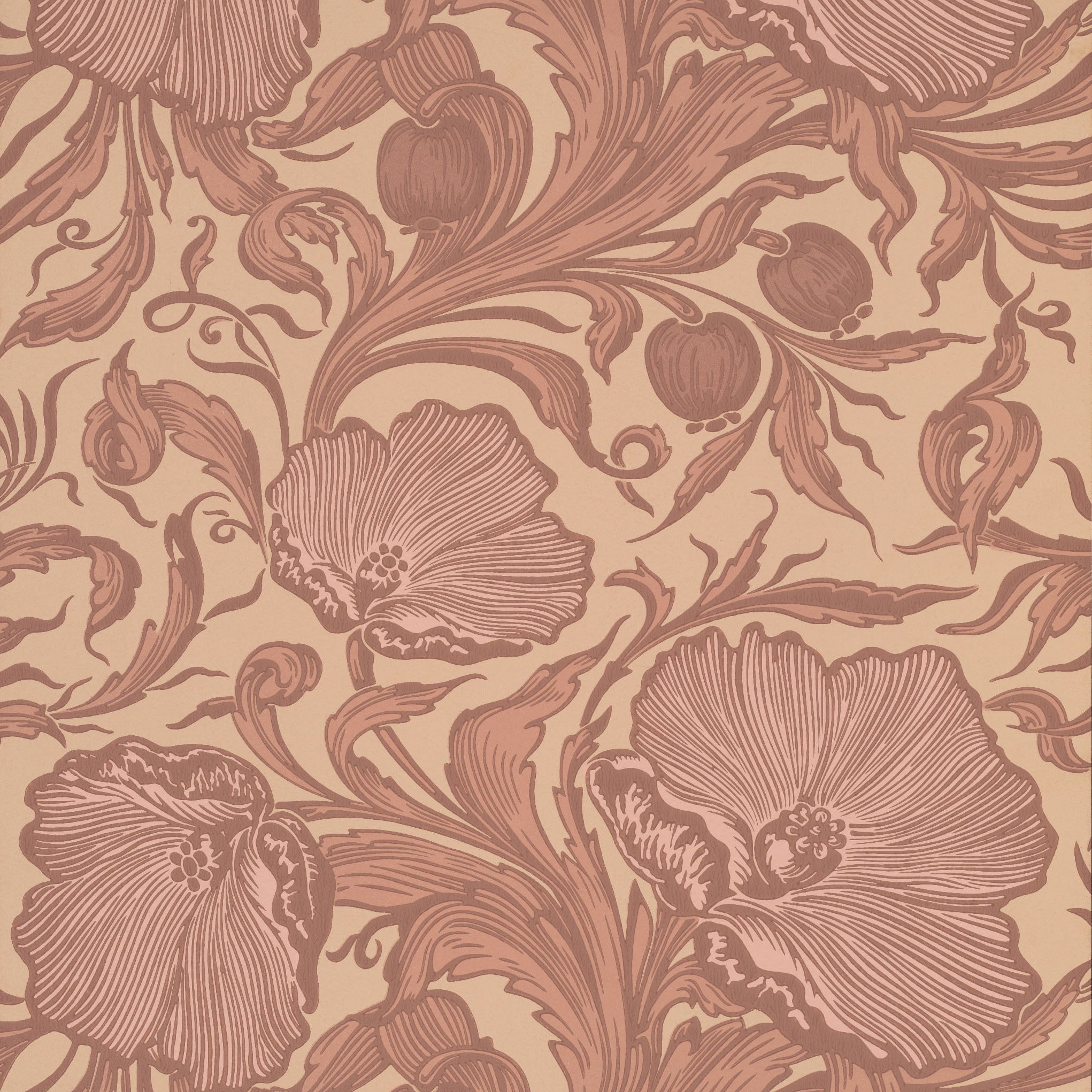 Poppy Trail - Masquerade by Little Greene - luxury wallpaper
