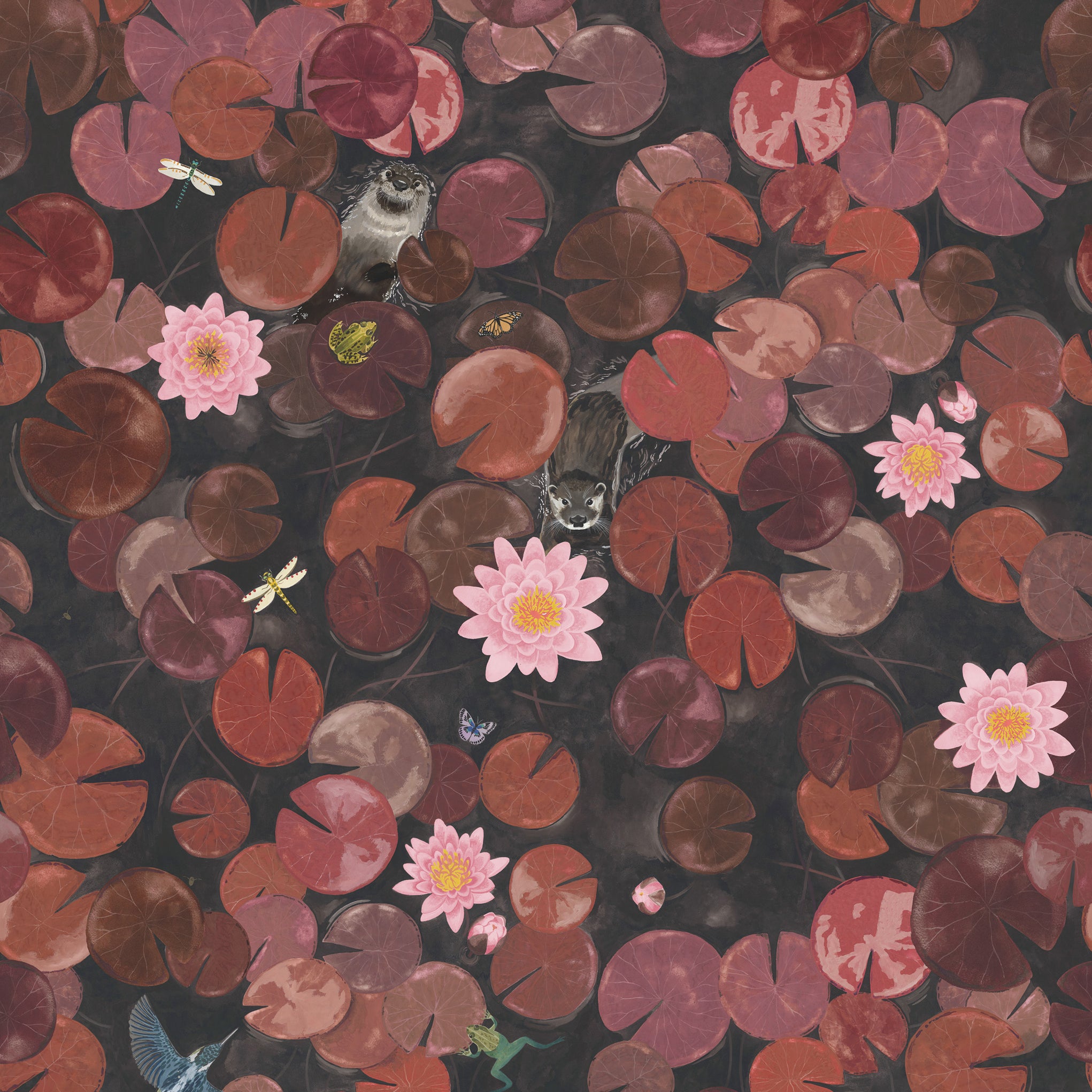 Lily Pads - Adventurer by Little Greene - luxury wallpaper