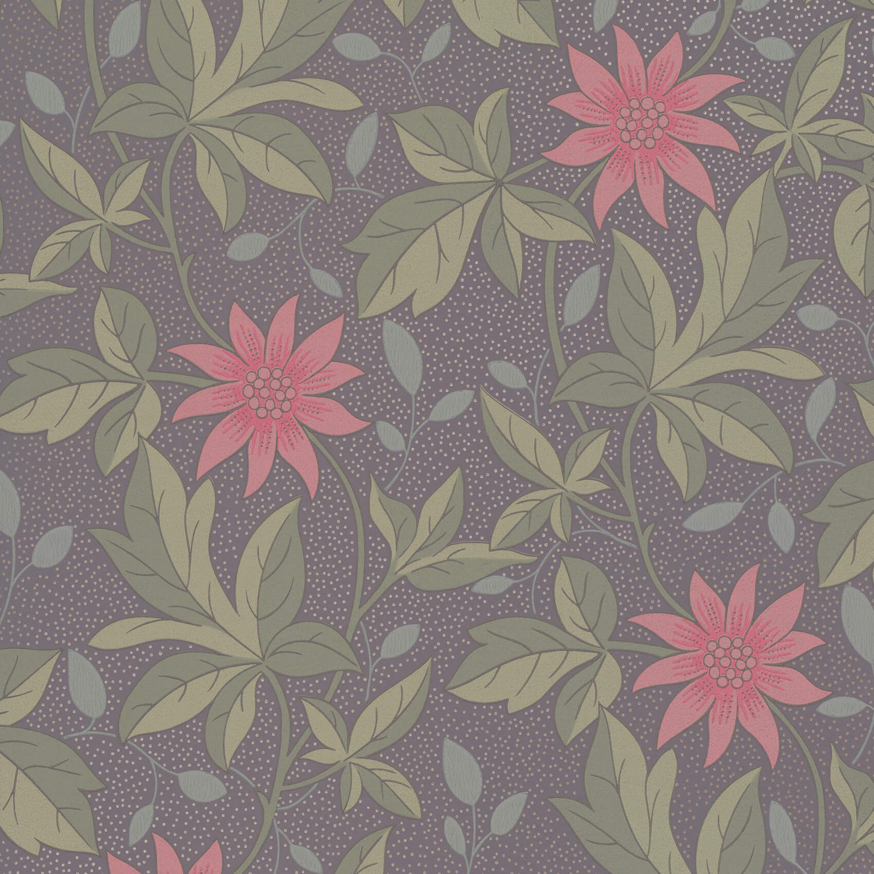 Monroe - Pink Flower by Little Greene - luxury wallpaper