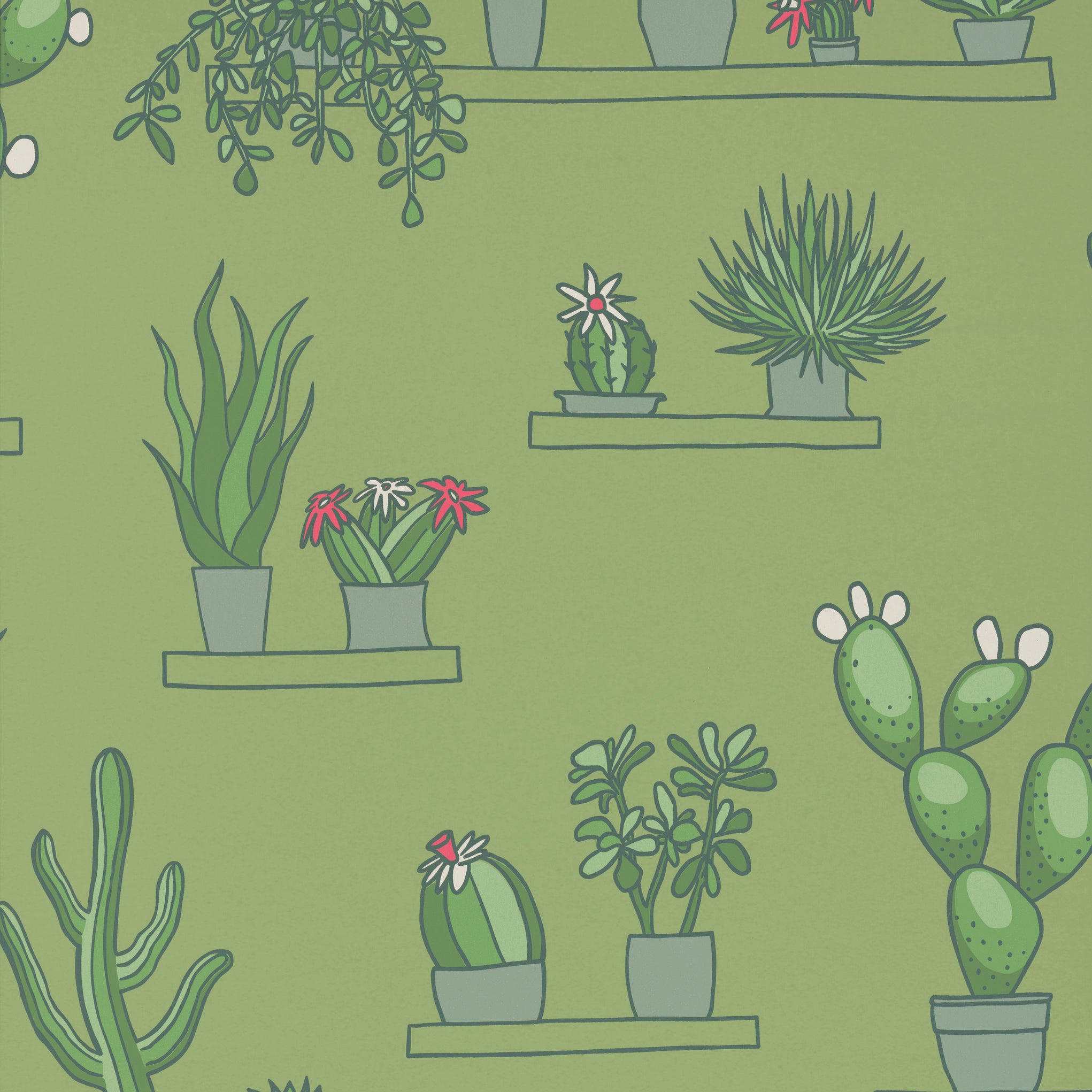 Mr Straw's Greenhouse - Garden by Little Greene - luxury wallpaper