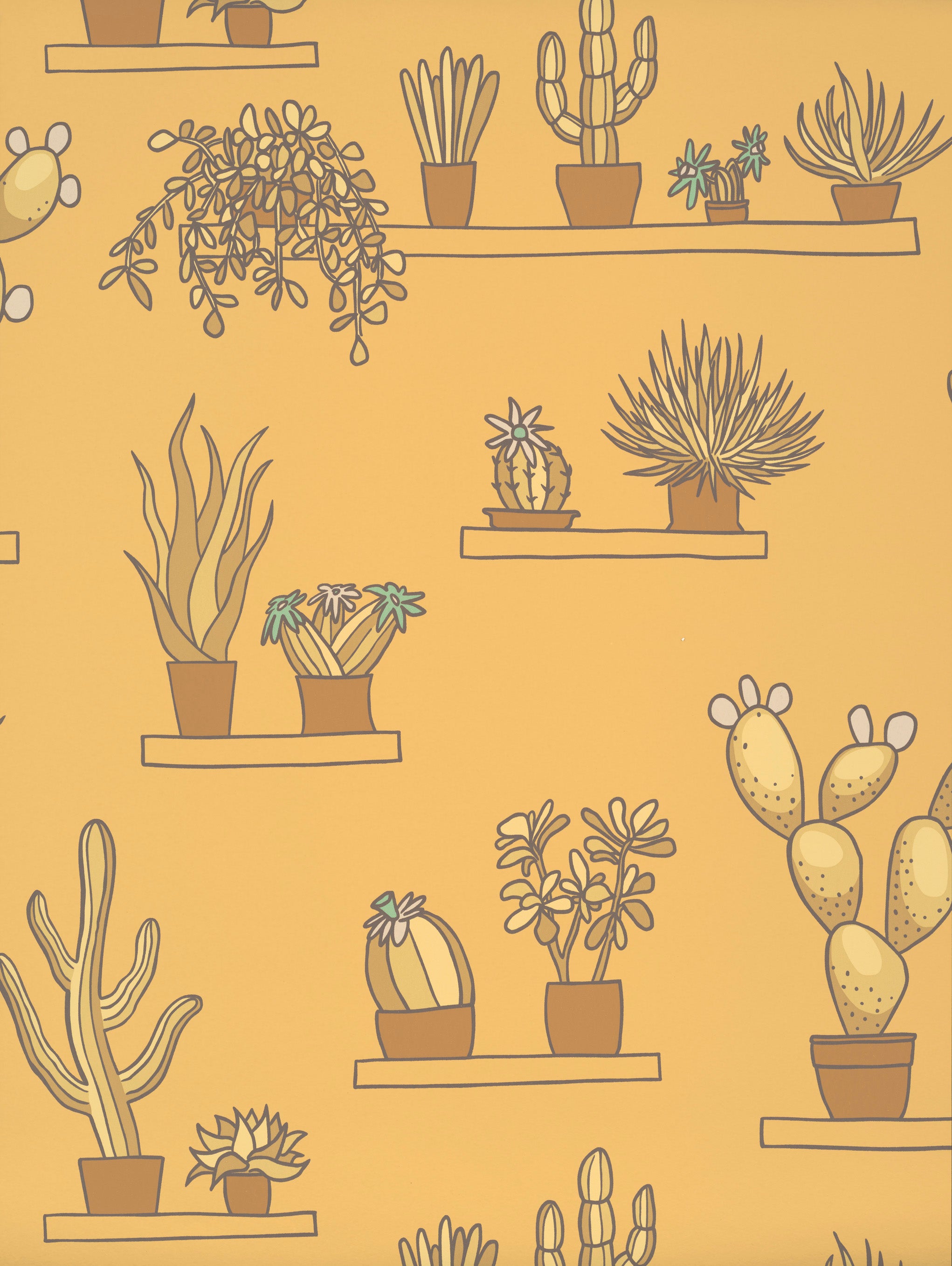 Mr Straw's Greenhouse - Light Gold by Little Greene - luxury wallpaper
