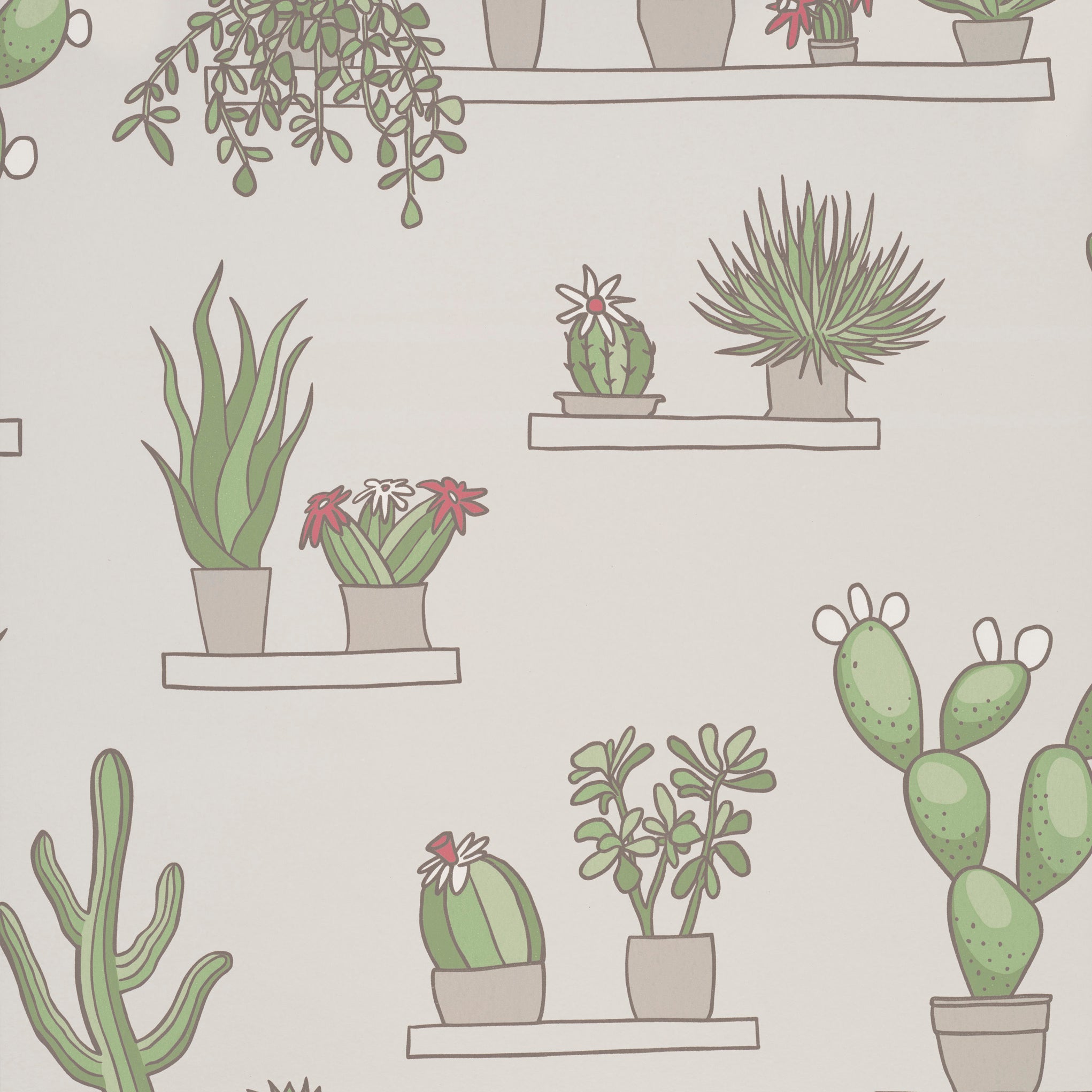 Mr Straw's Greenhouse - Slaked Lime by Little Greene - luxury wallpaper