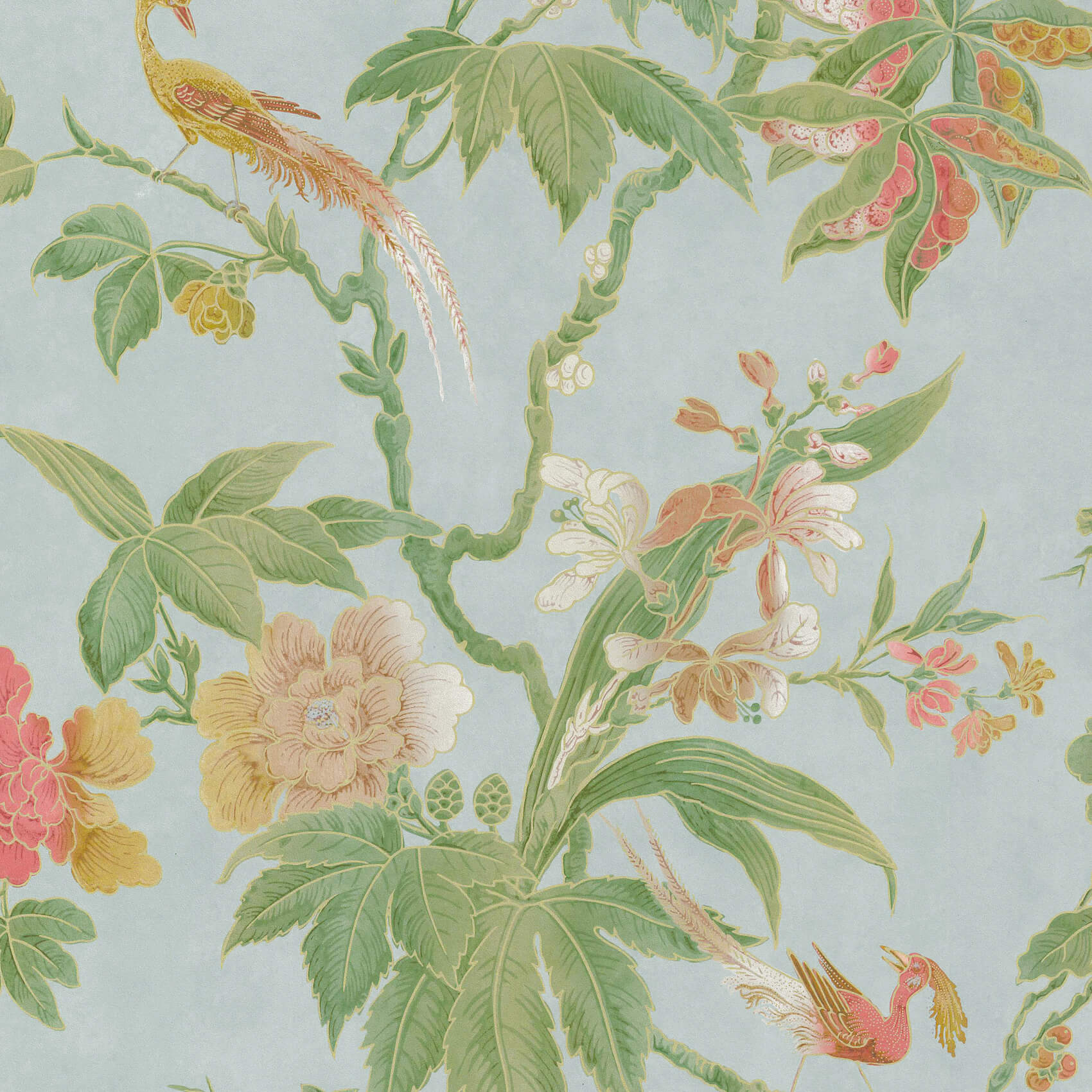 Paradise - Blue by Little Greene - luxury wallpaper