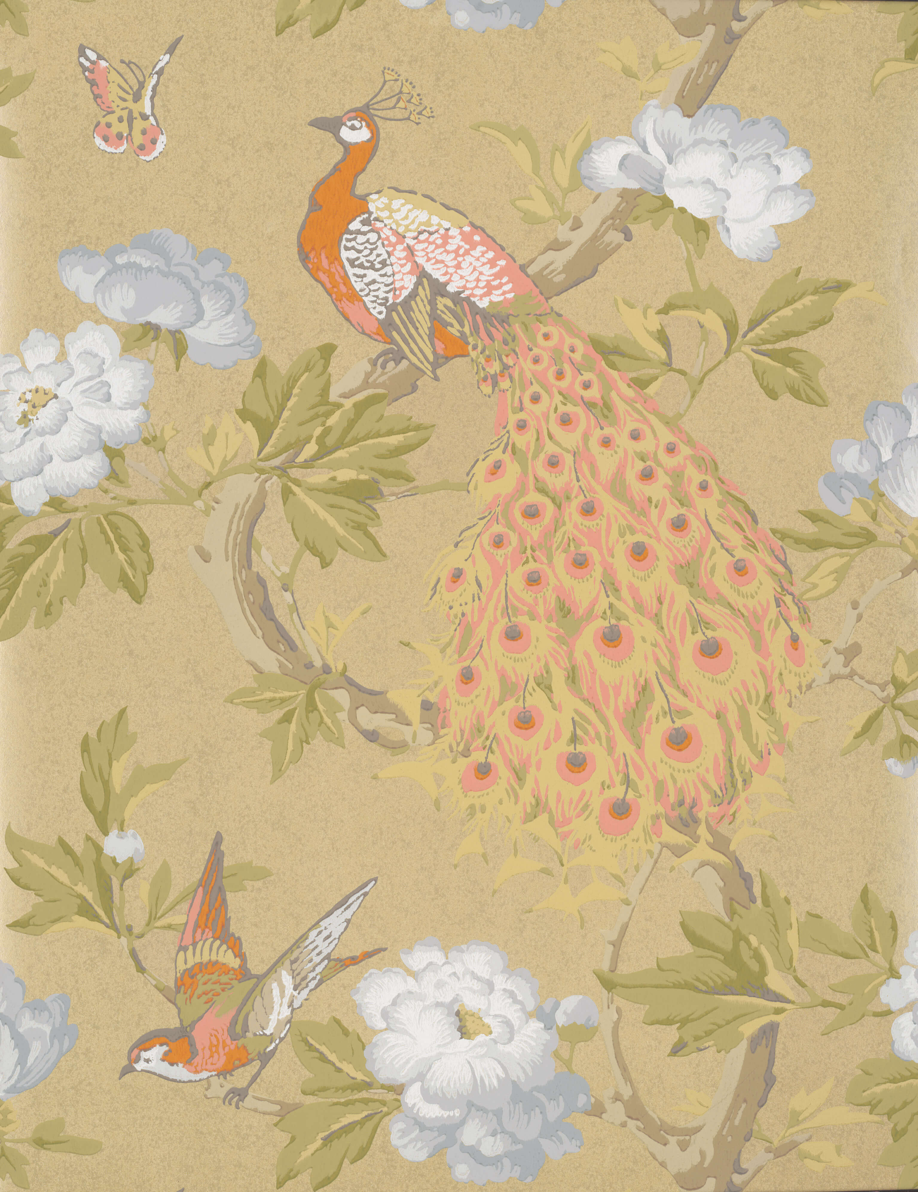 Pavona - Gina by Little Greene - luxury wallpaper