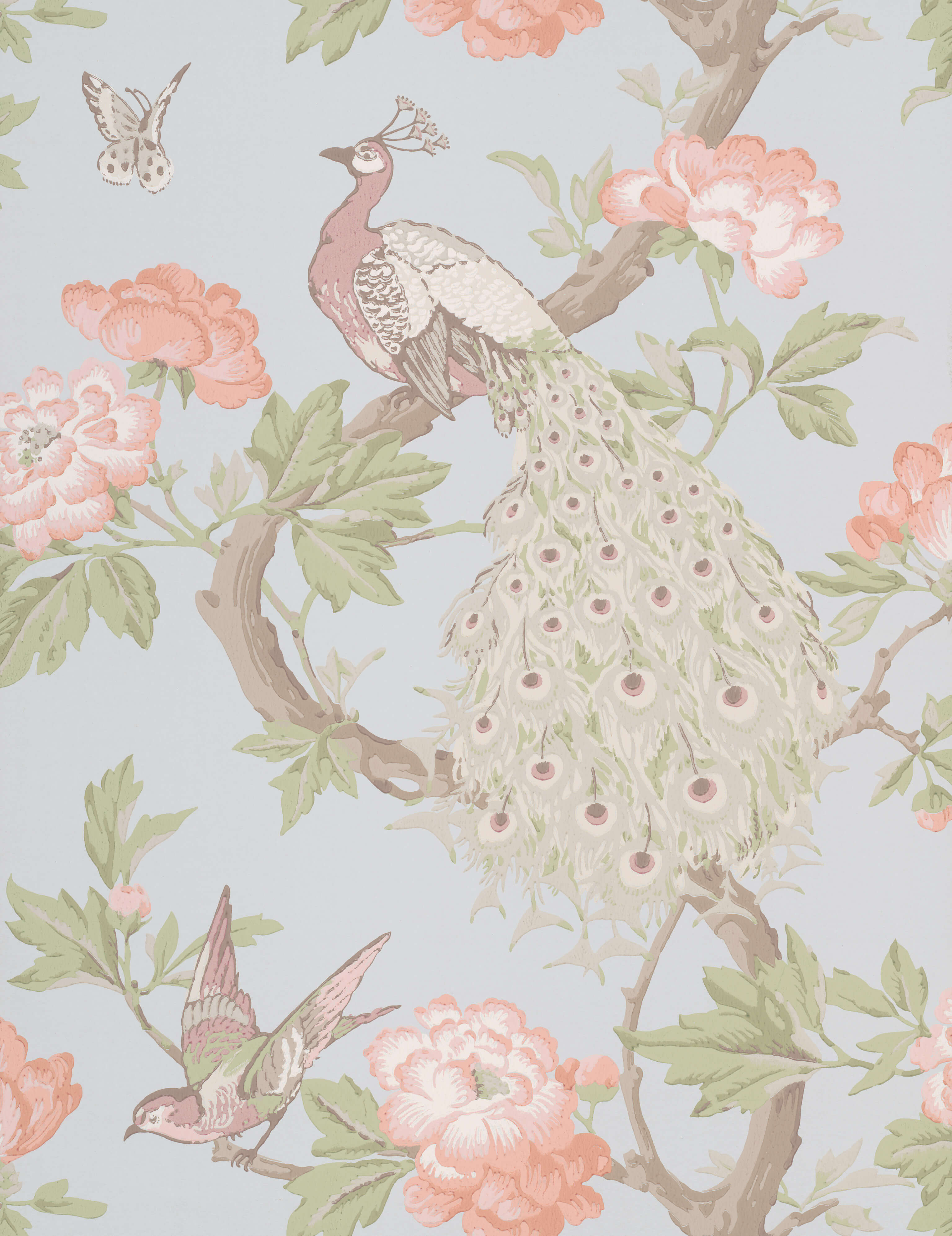 Pavona - Pearle by Little Greene - luxury wallpaper
