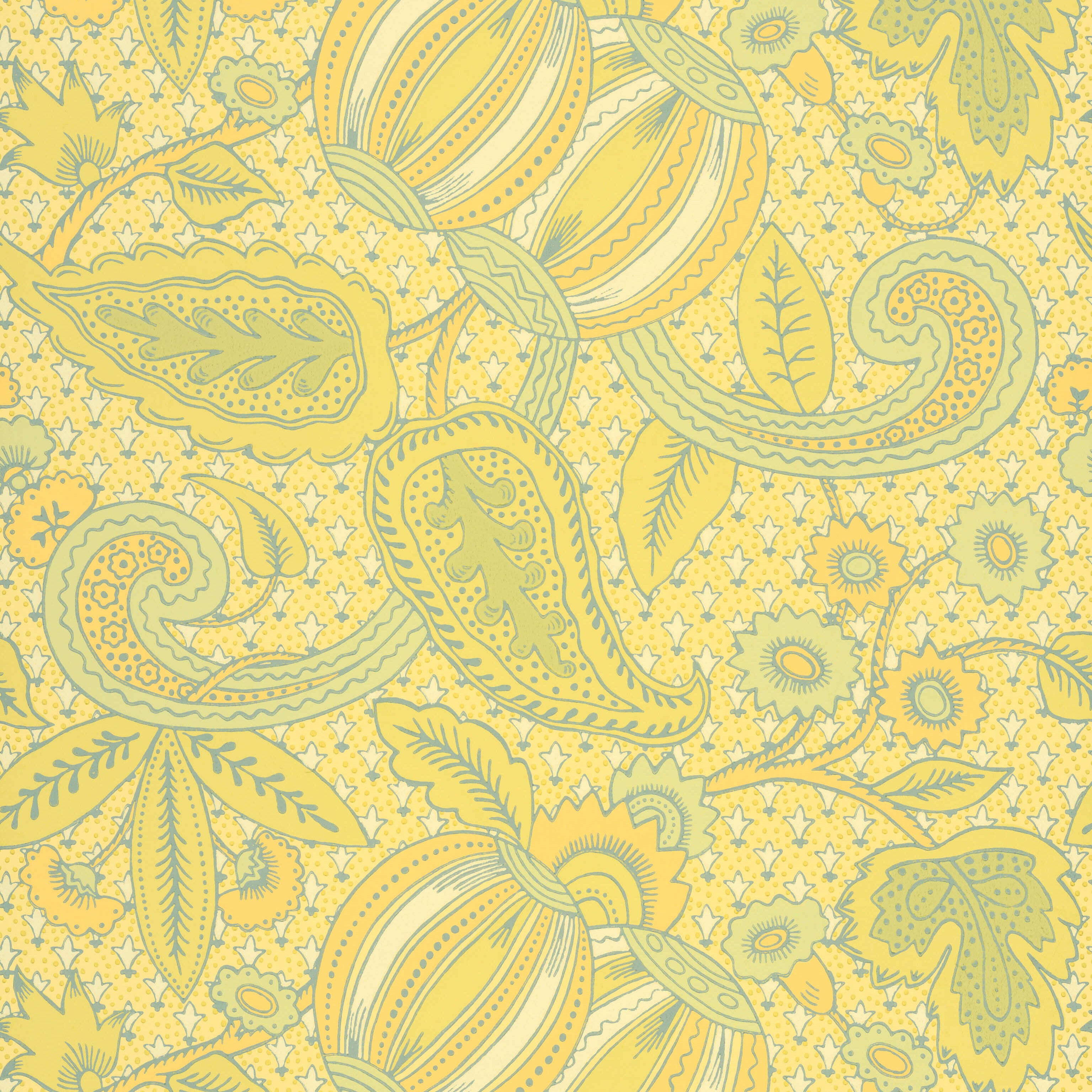 Pomegranate - Citron by Little Greene - luxury wallpaper
