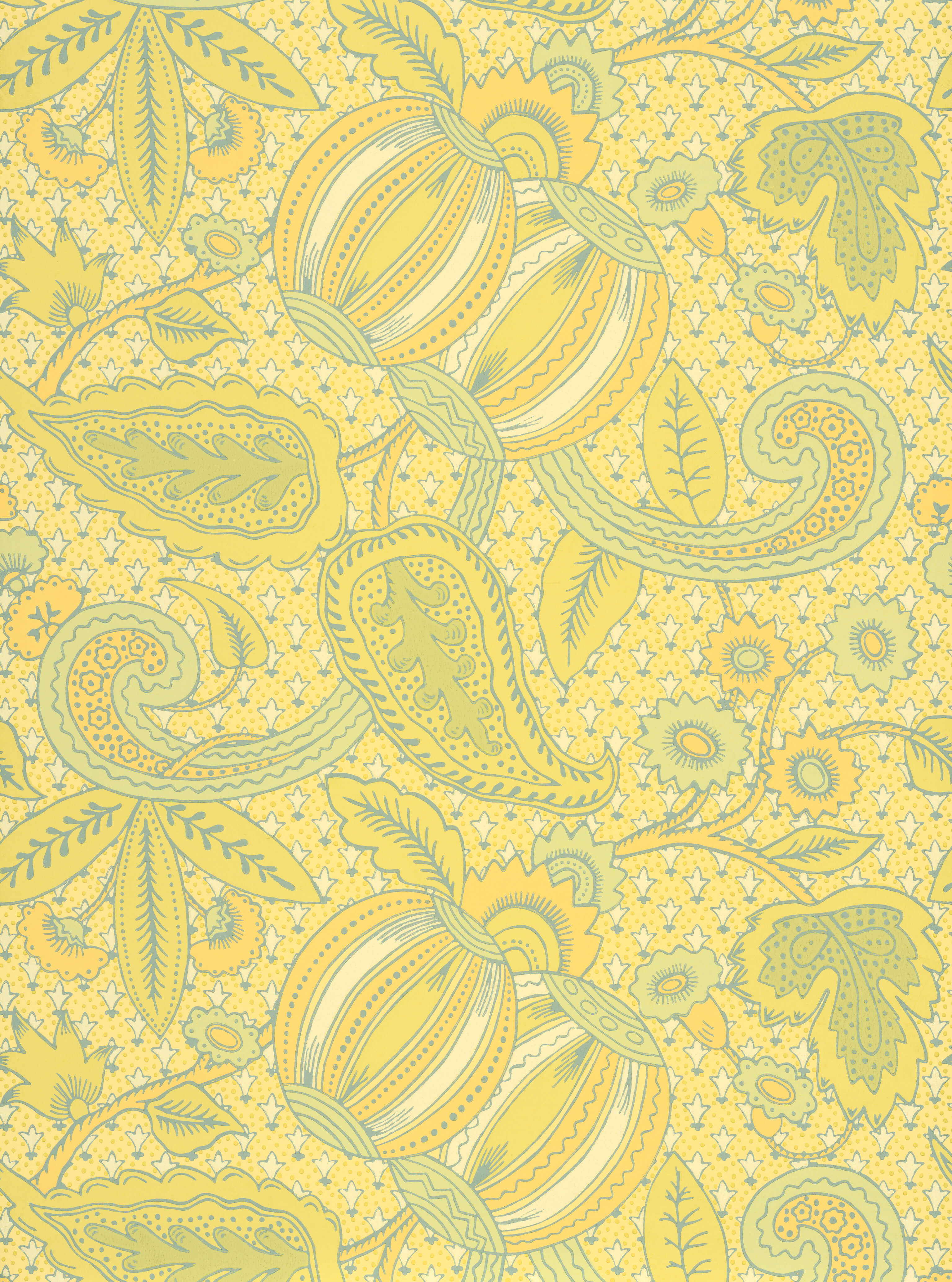 Pomegranate - Citron by Little Greene - luxury wallpaper
