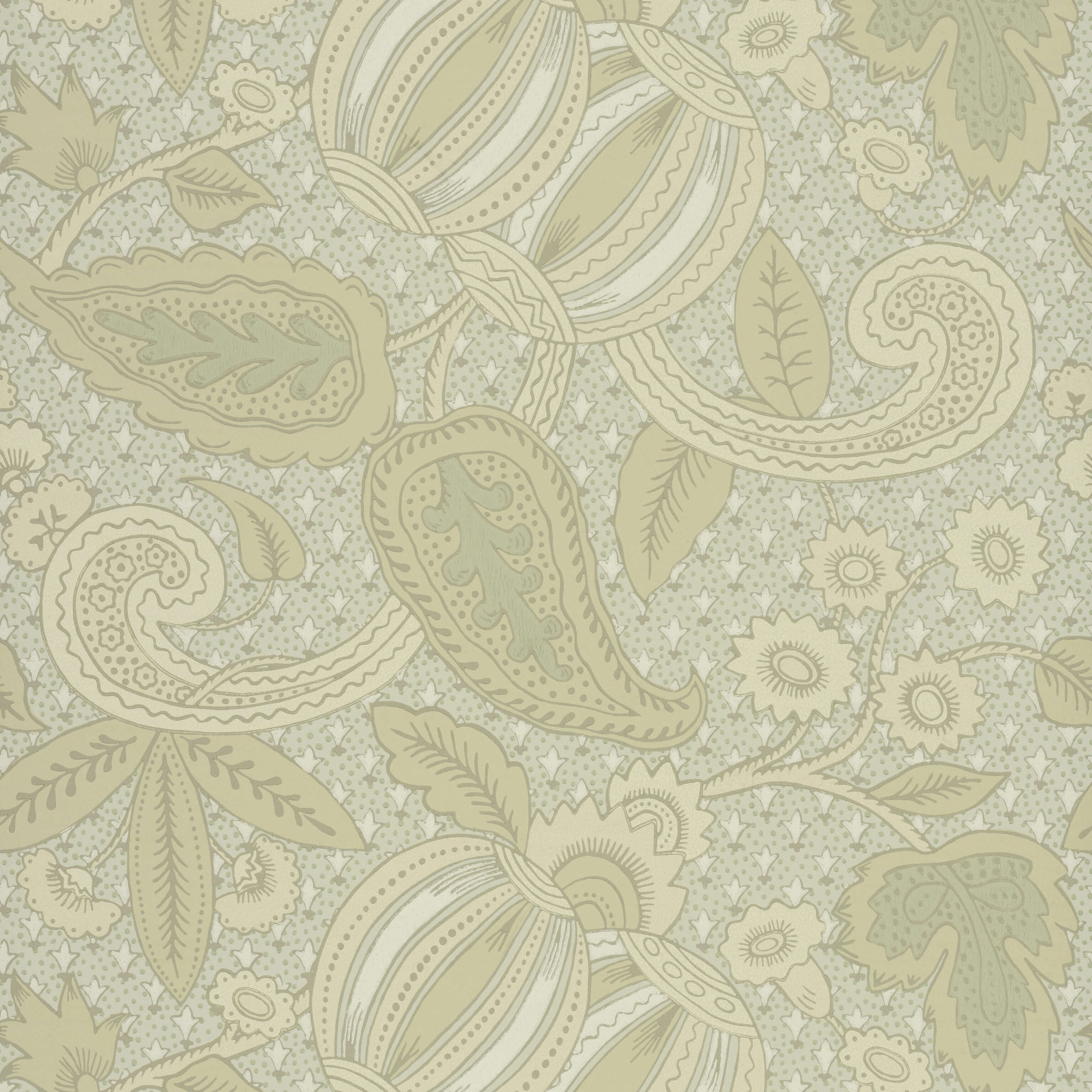 Pomegranate - Green Scale by Little Greene - luxury wallpaper