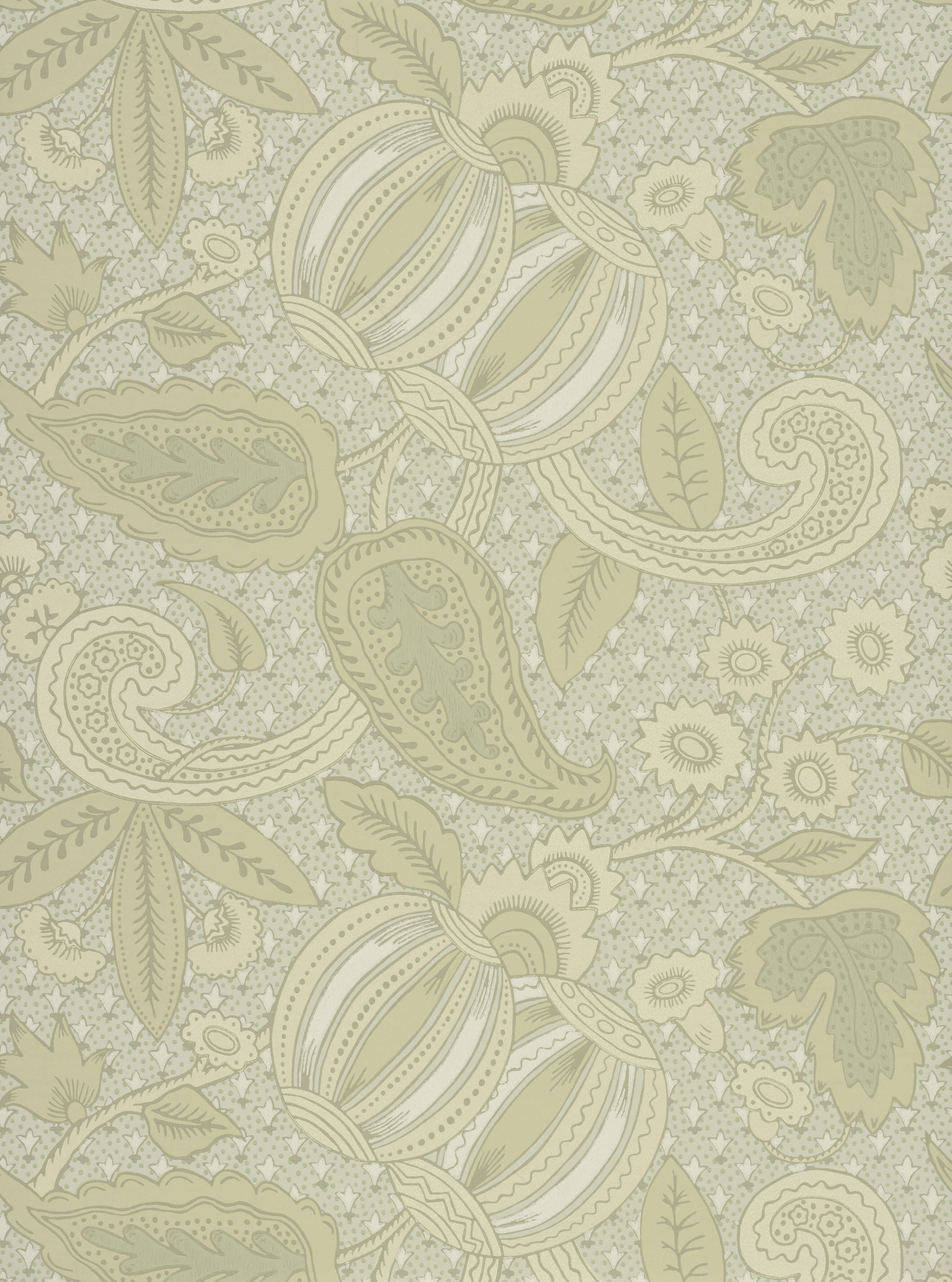 Pomegranate - Green Scale by Little Greene - luxury wallpaper