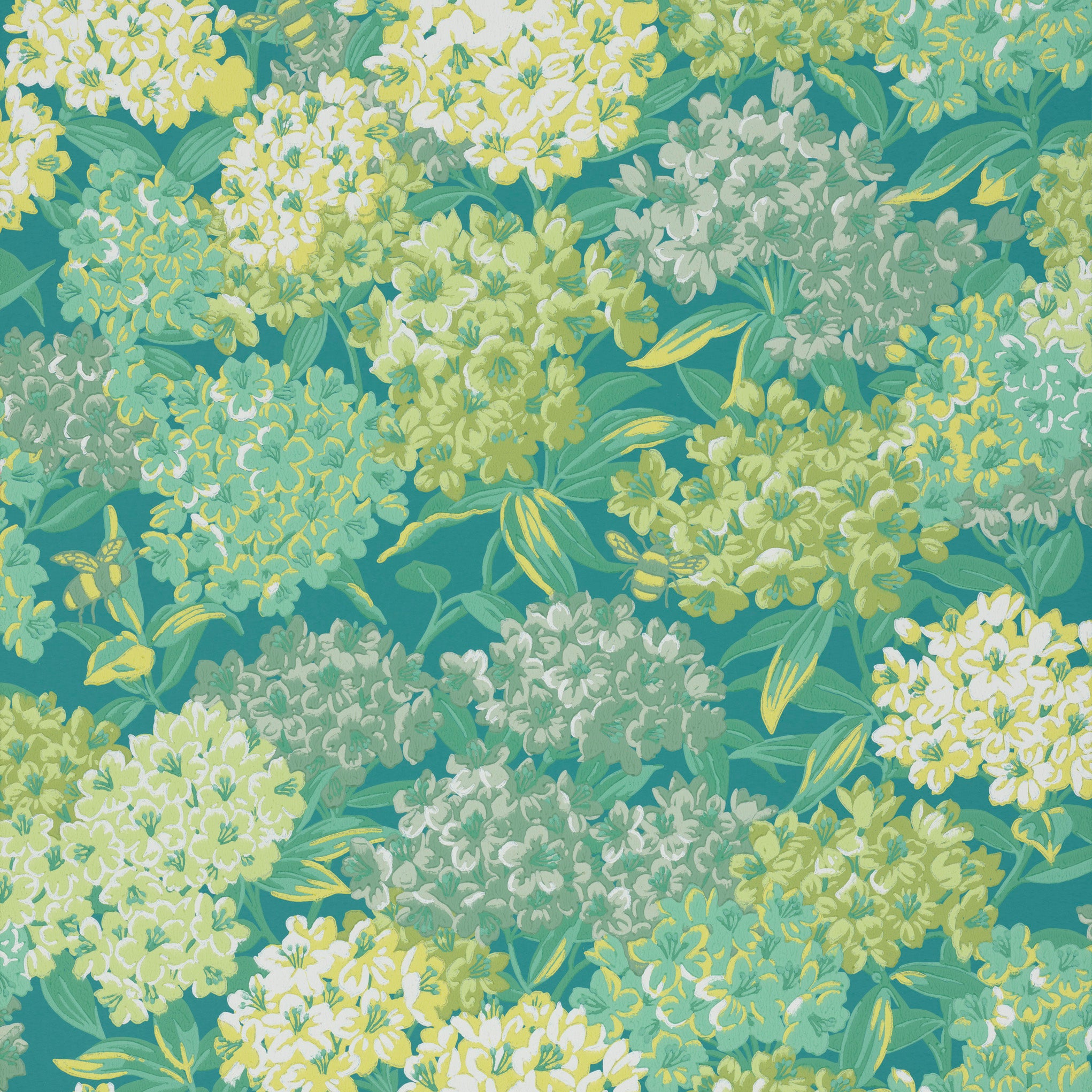 Rhododendron Walk - Canton by Little Greene - luxury wallpaper