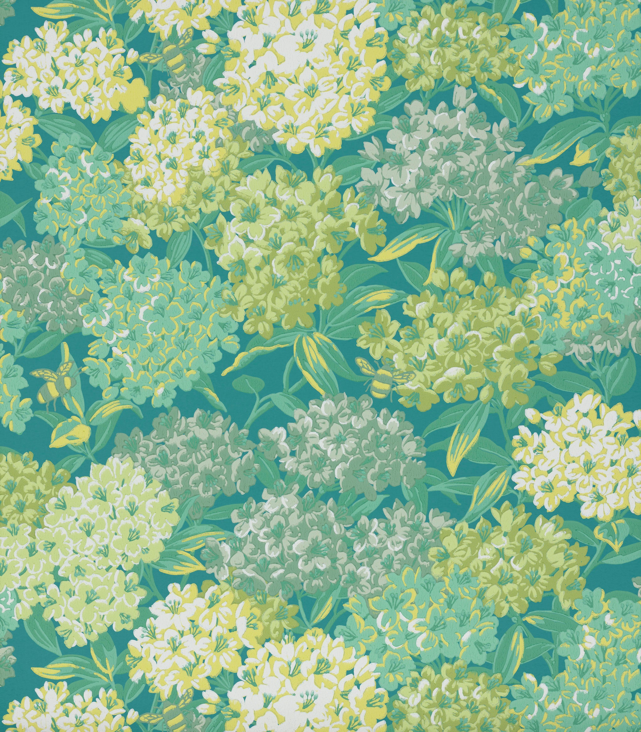 Rhododendron Walk - Canton by Little Greene - luxury wallpaper
