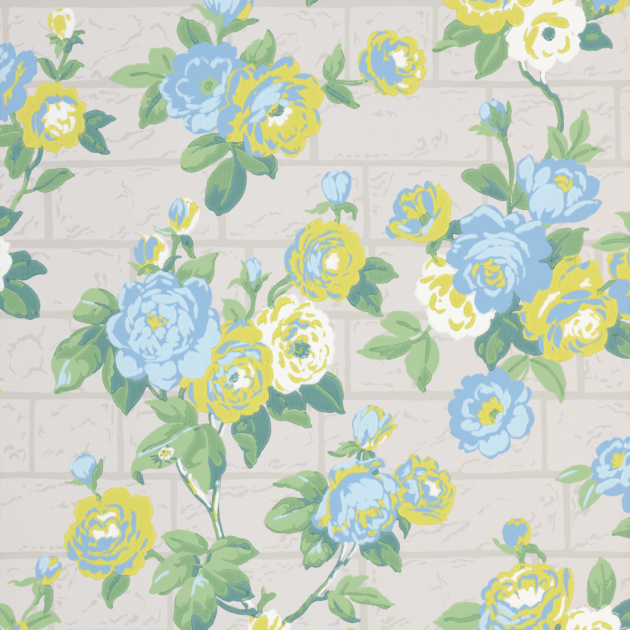 Rose Garden - French Grey by Little Greene - luxury wallpaper