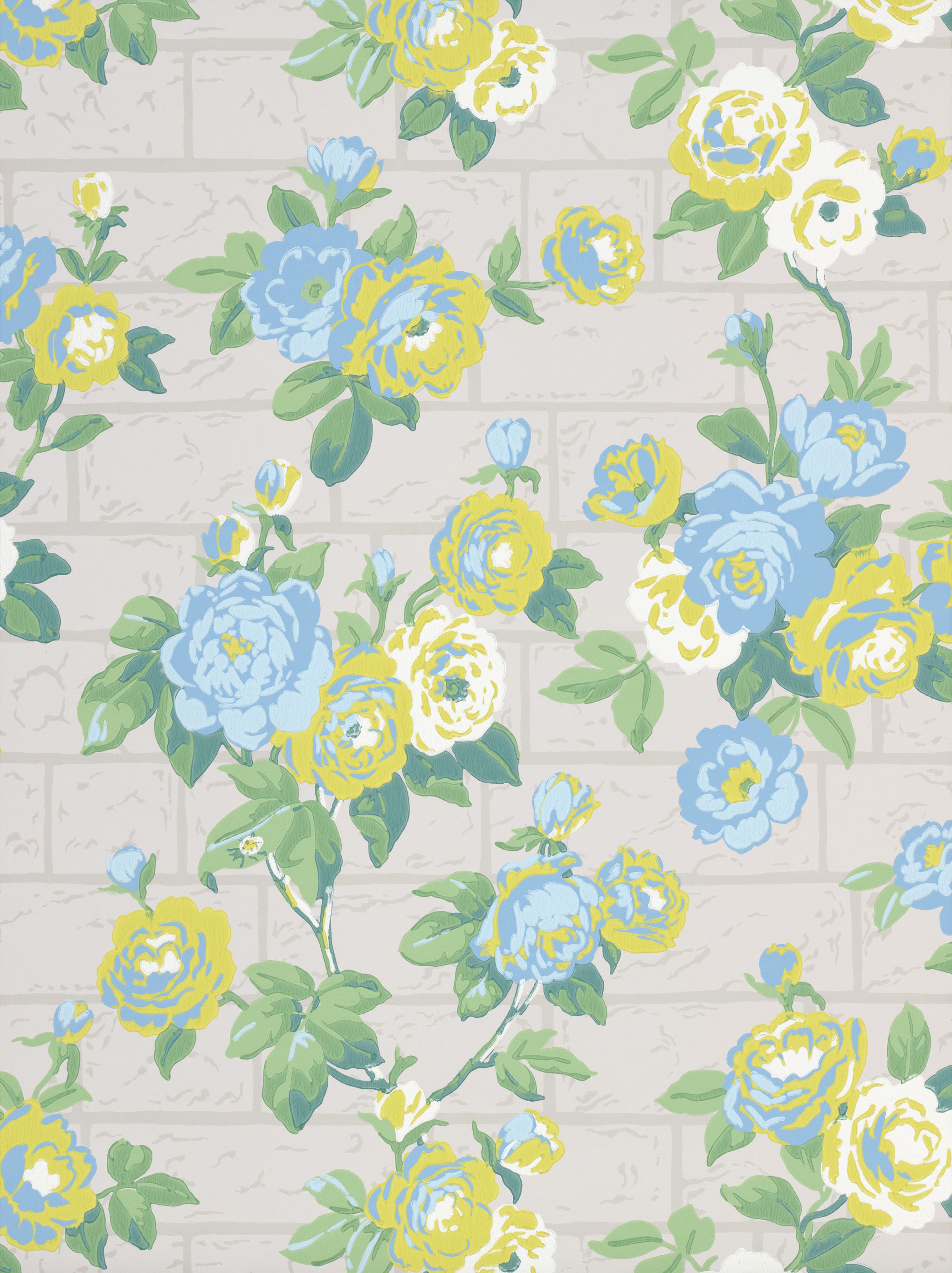 Rose Garden - French Grey by Little Greene - luxury wallpaper