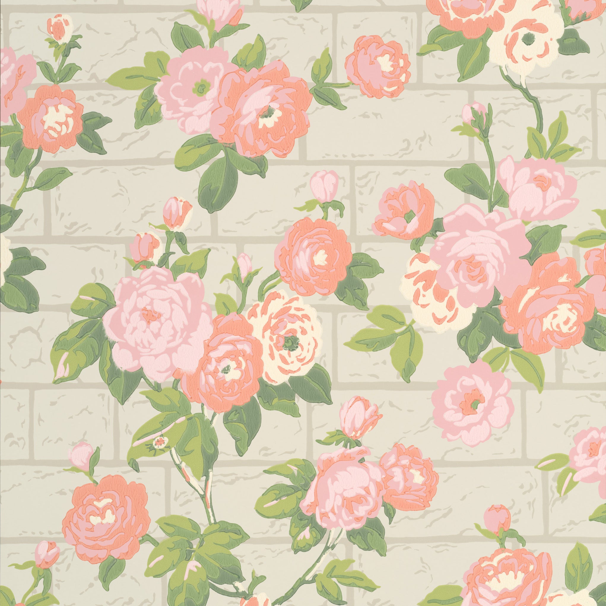 Rose Garden - Green Stone by Little Greene - luxury wallpaper