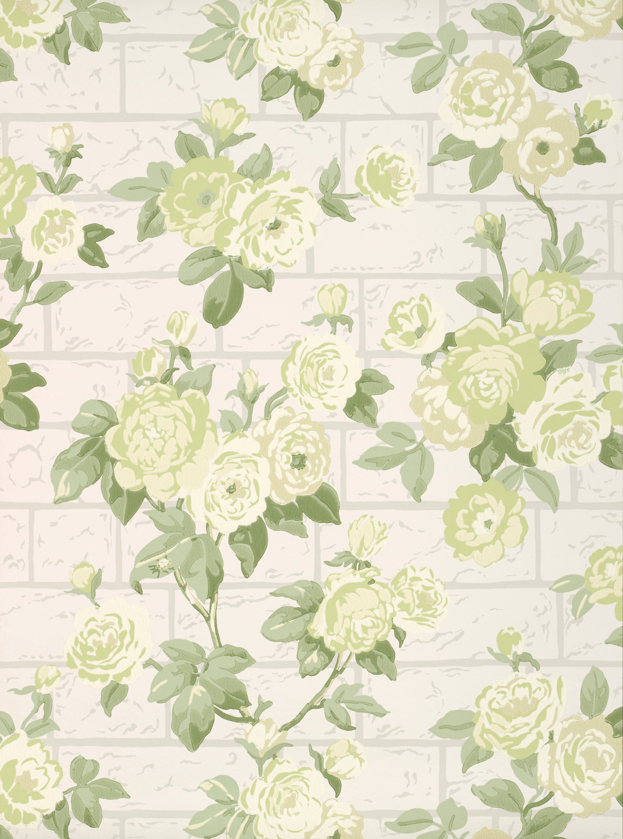 Rose Garden - Slaked Lime by Little Greene - luxury wallpaper