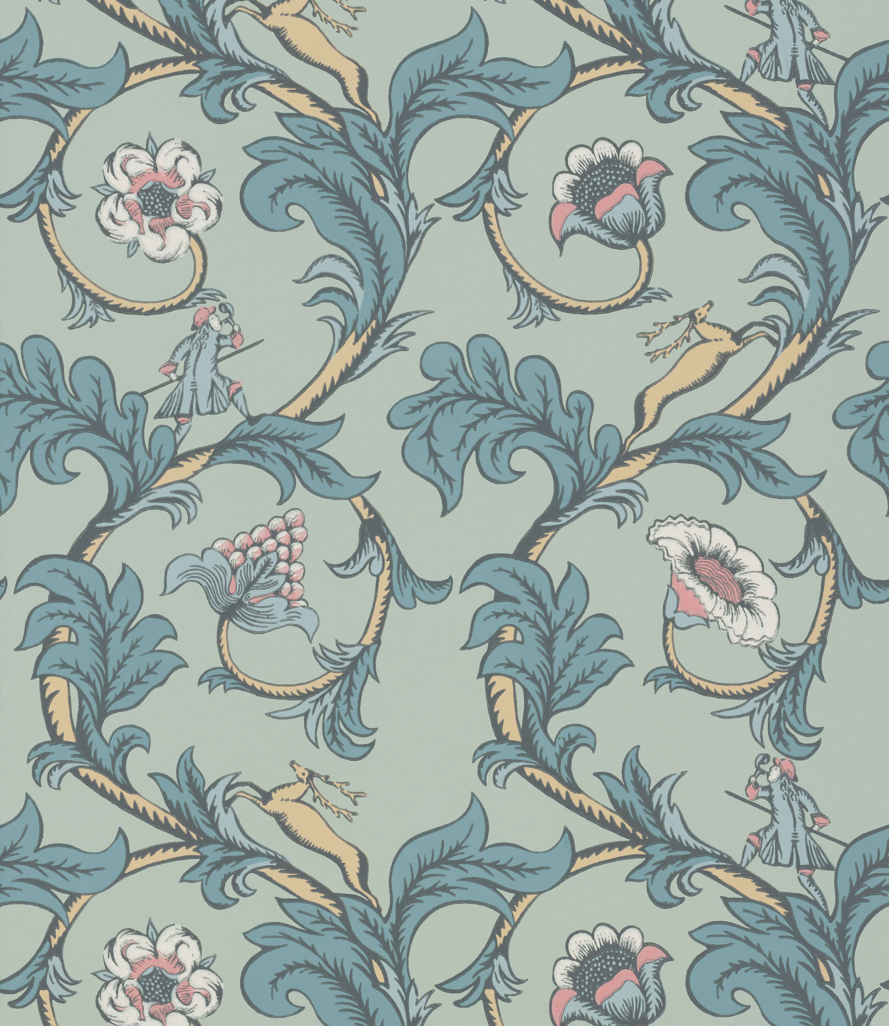 Stag Trail - Arsenic by Little Greene - luxury wallpaper