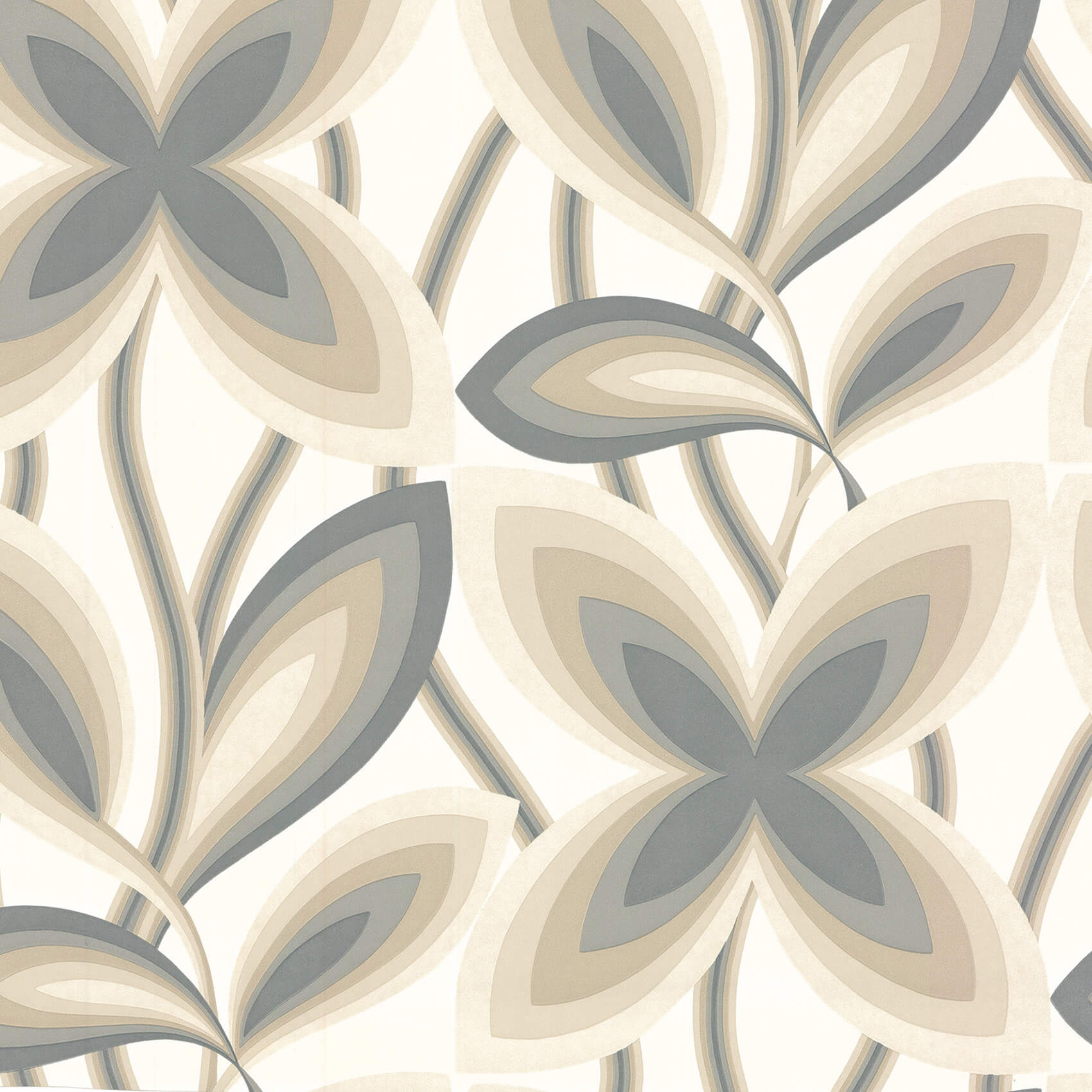Starflower - Platinum by Little Greene - luxury wallpaper