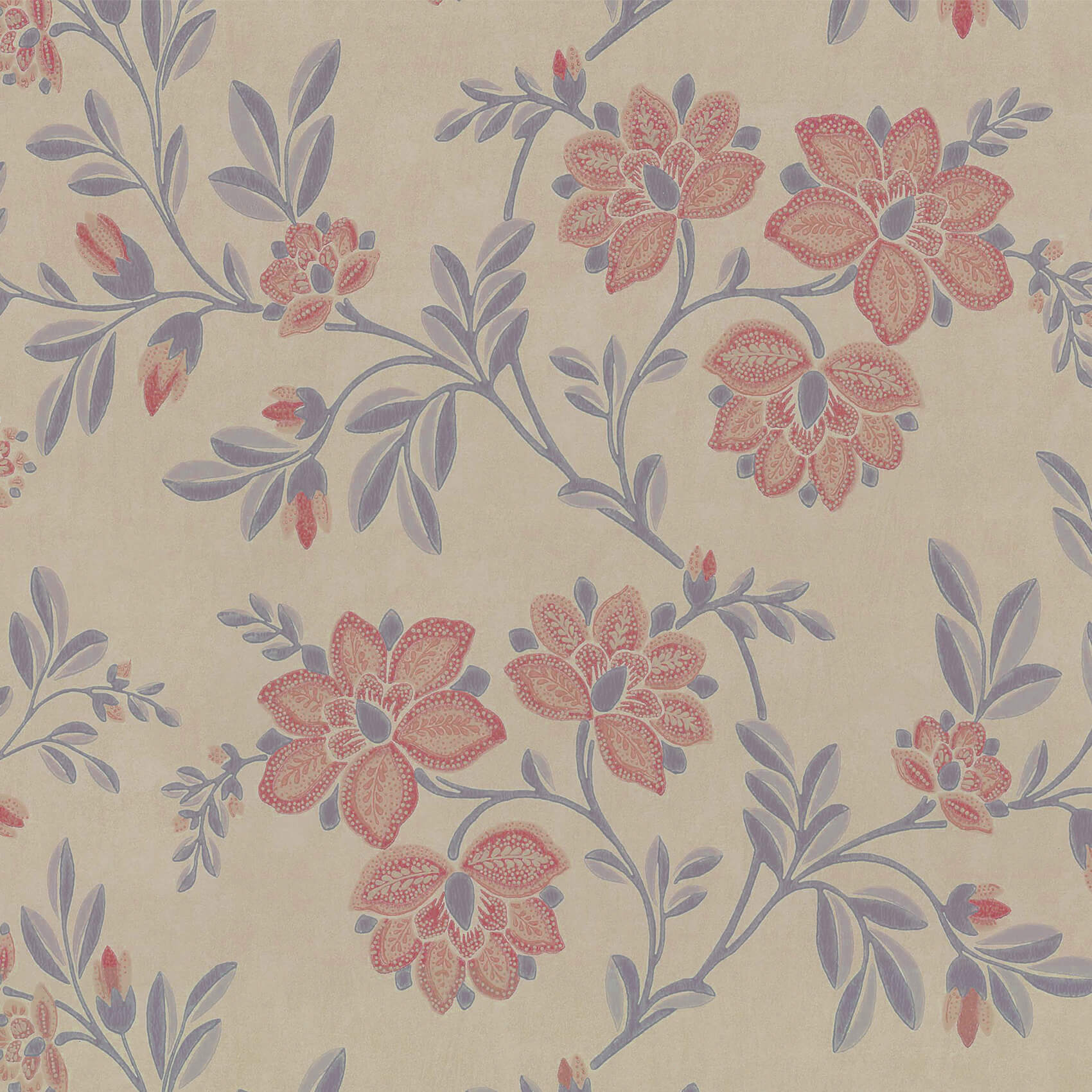 Stitch - Berry by Little Greene - luxury wallpaper