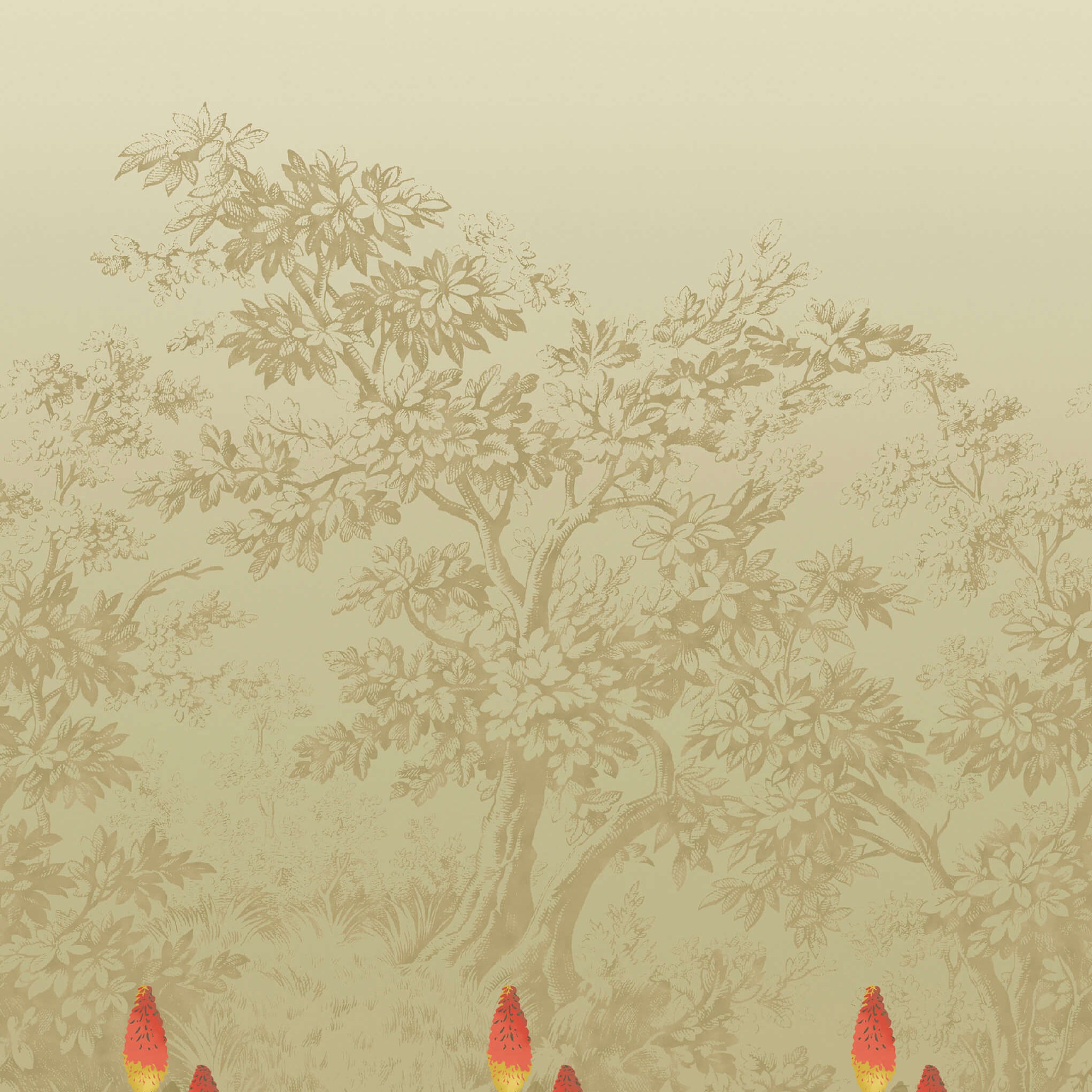 Upper Brook St. - Midi by Little Greene - luxury wallpaper