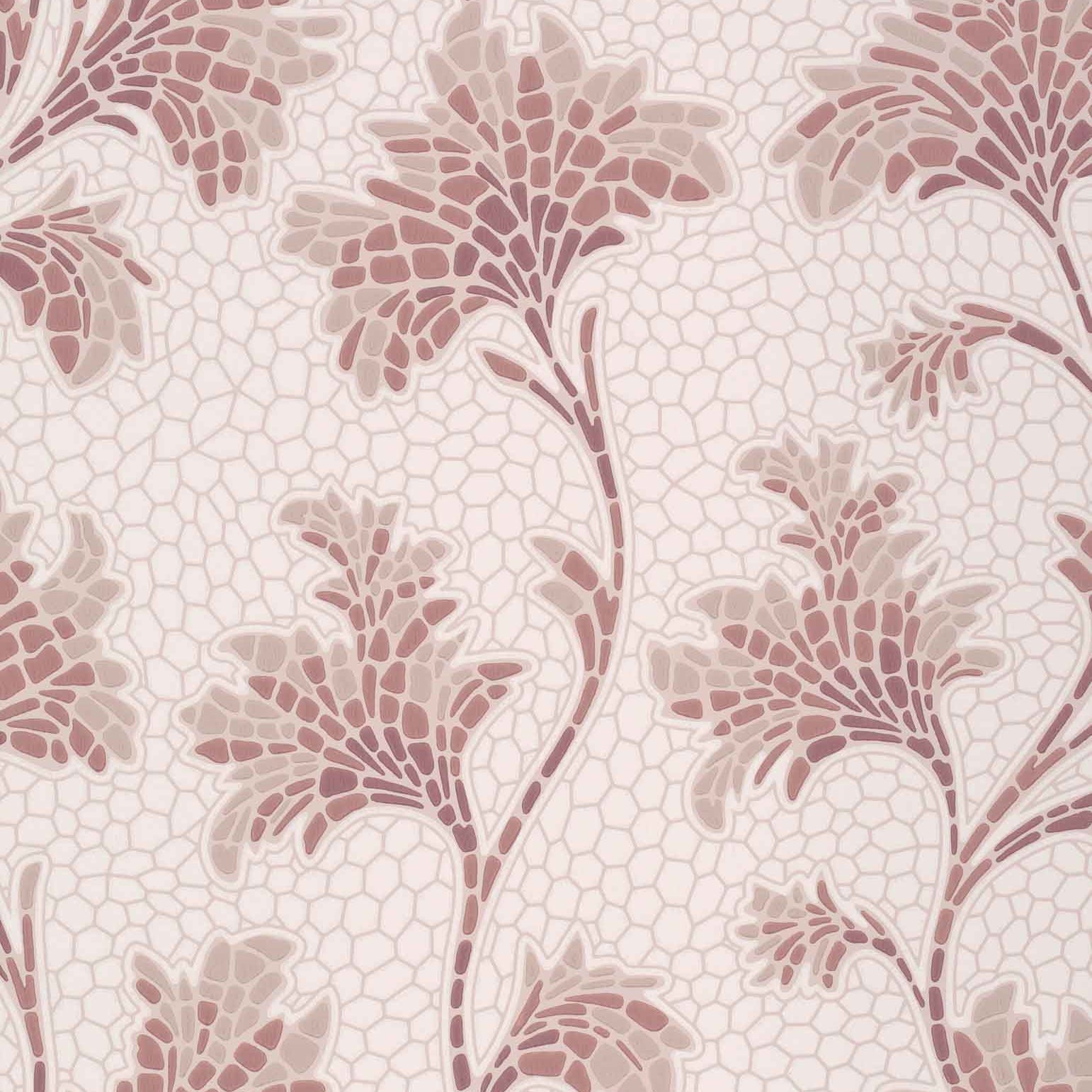 Mosaic Trail - Blush by Little Greene - luxury wallpaper