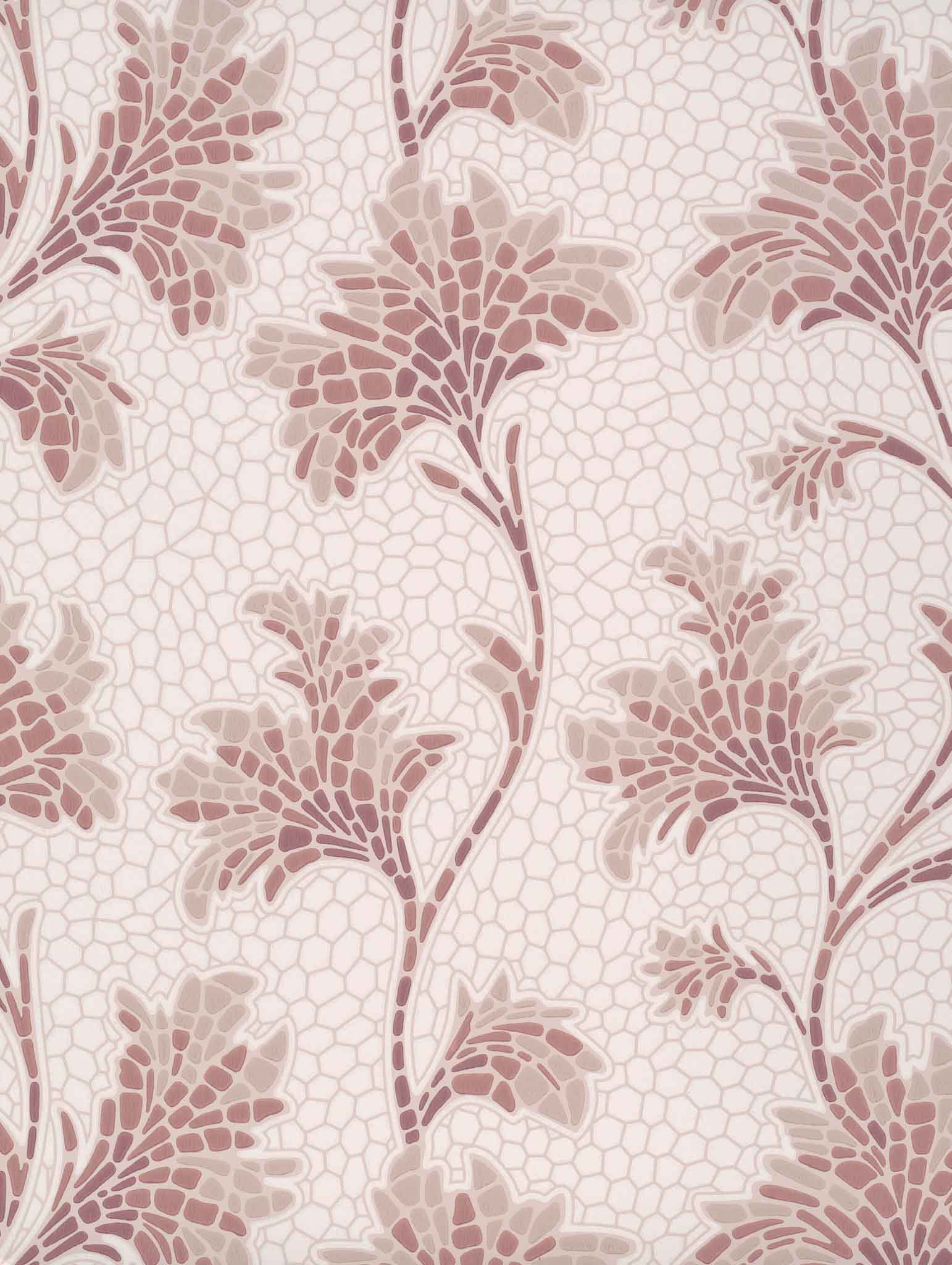 Mosaic Trail - Blush by Little Greene - luxury wallpaper