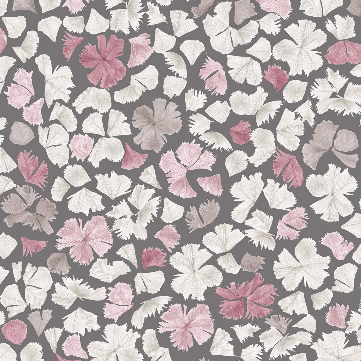 Feather Flora - Rhubarb by Paint & Paper Library - luxury wallpaper