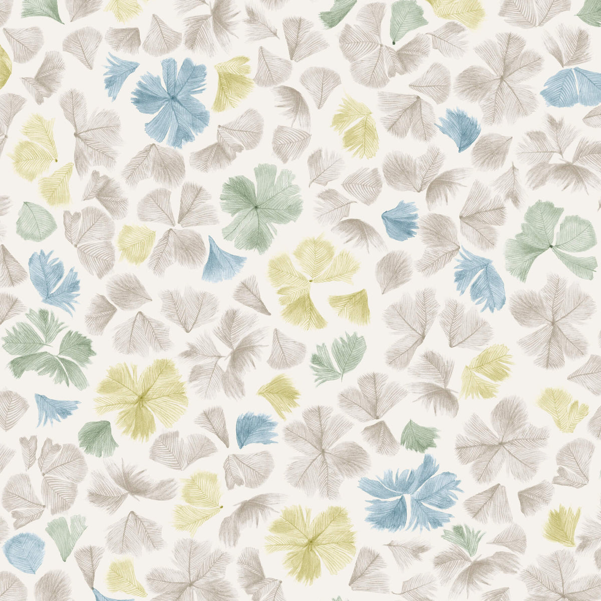 Feather Flora - Scallion by Paint & Paper Library - luxury wallpaper