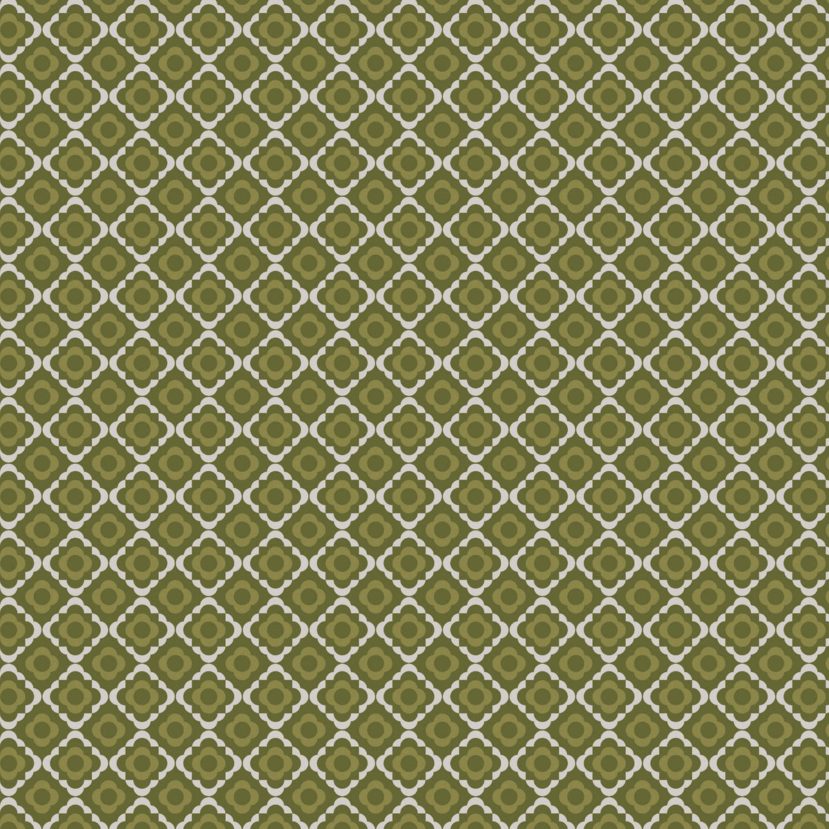 Quatrefoil - Chelsea Green II by Paint & Paper Library - luxury wallpaper