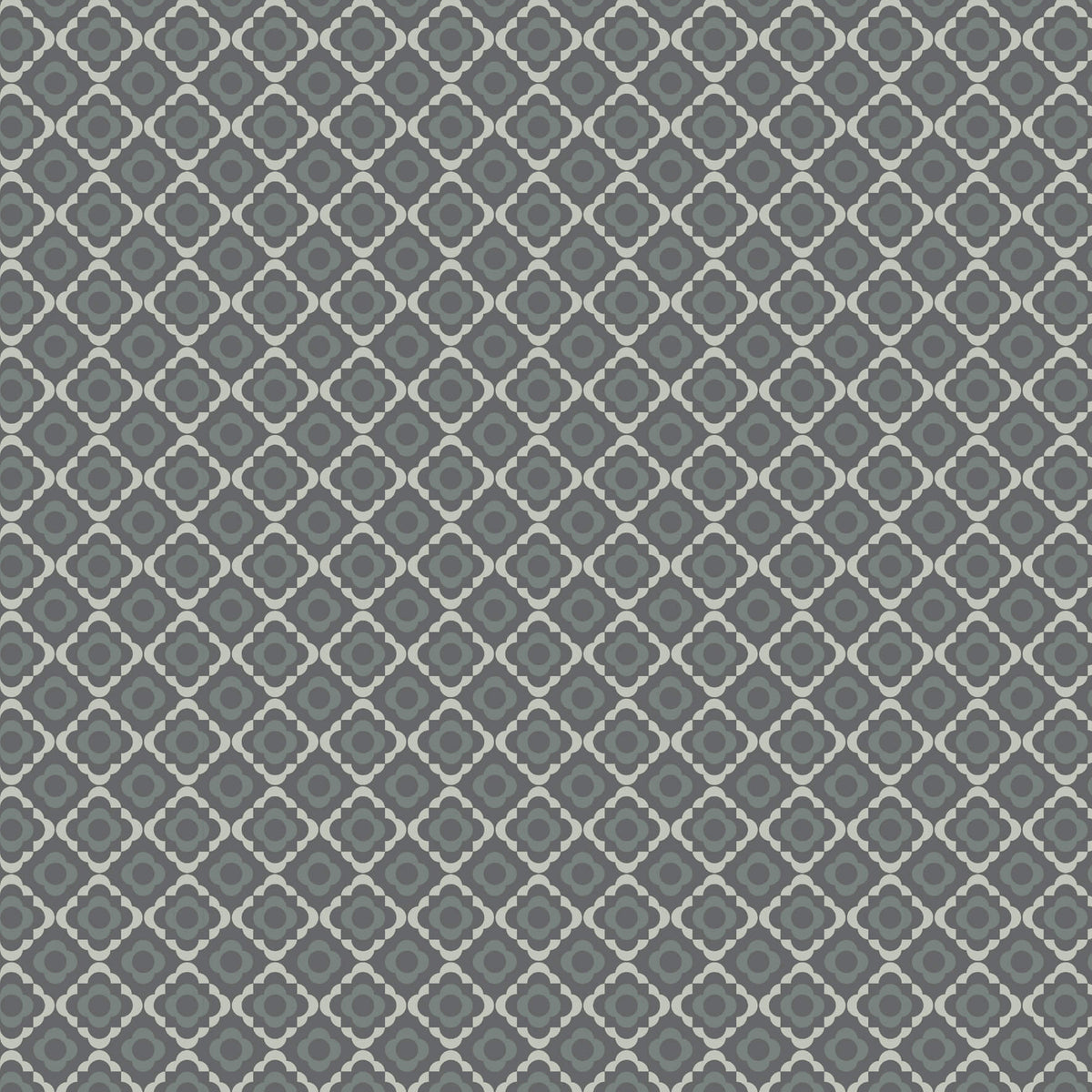 Quatrefoil - Tallanstown Grey by Paint & Paper Library - luxury wallpaper